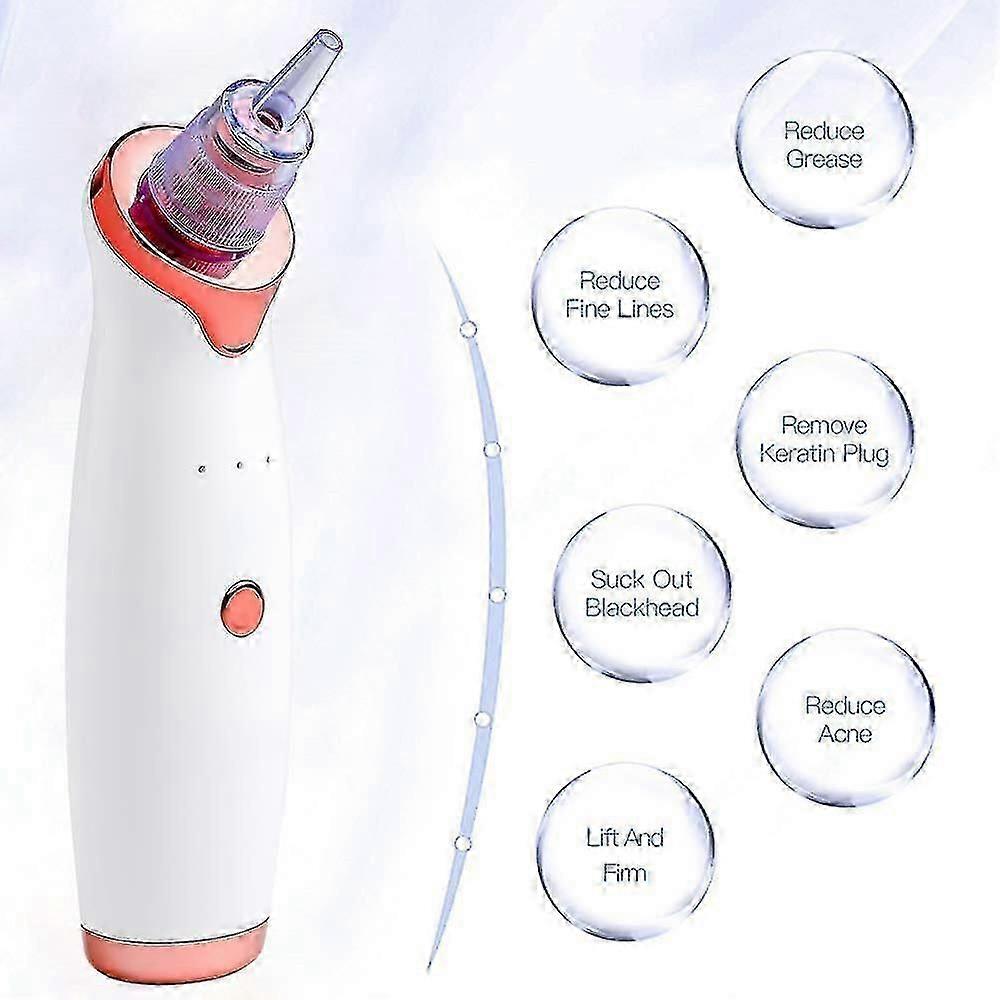Upgraded Electric Blackhead Remover Vacuum - 5 Suction Modes & Heads for Deep