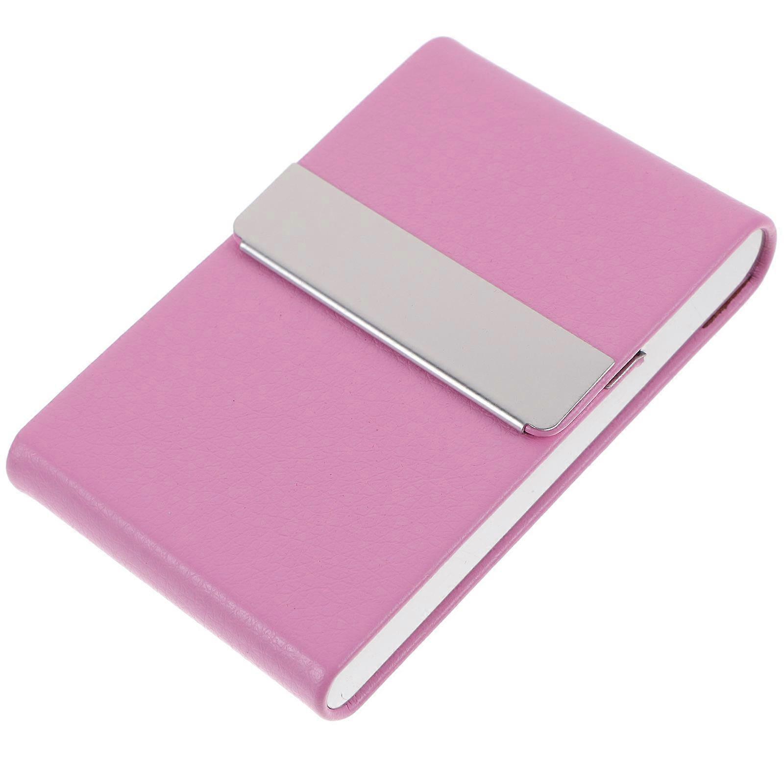 Stainless Steel Business Card Case For Formal Events Teachers Simple Design 1Set