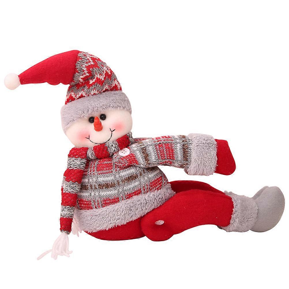Curtain Tiebacks Clips Cartoon Doll Buckle 3D Snowman Style For Christmas Home Users Multi Color With Curtain Storage 2Pcs