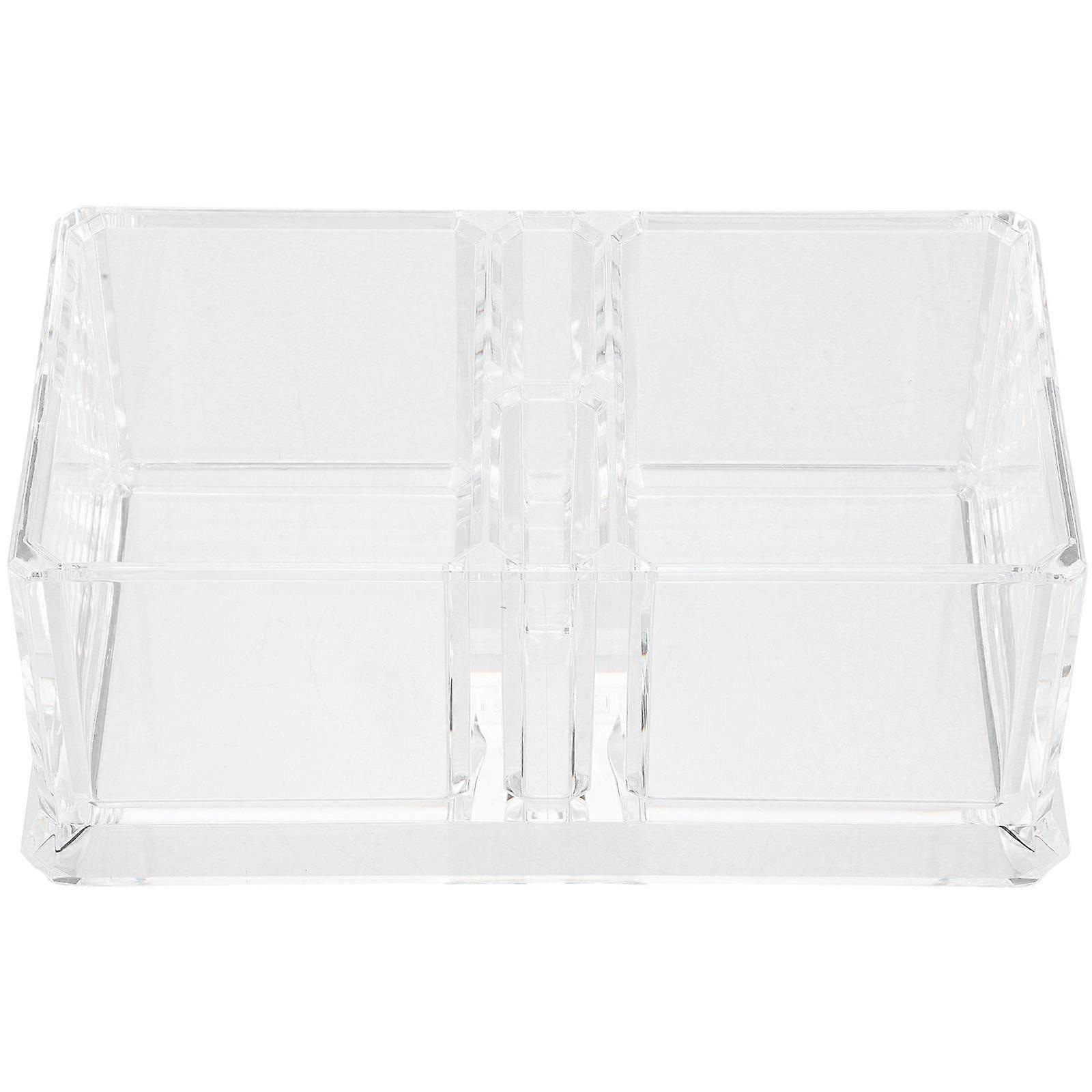 Rectangular Tea Bag Organizer Acrylic Container Perfect For Restaurants 14.5x8x6 Cm 1Pcs