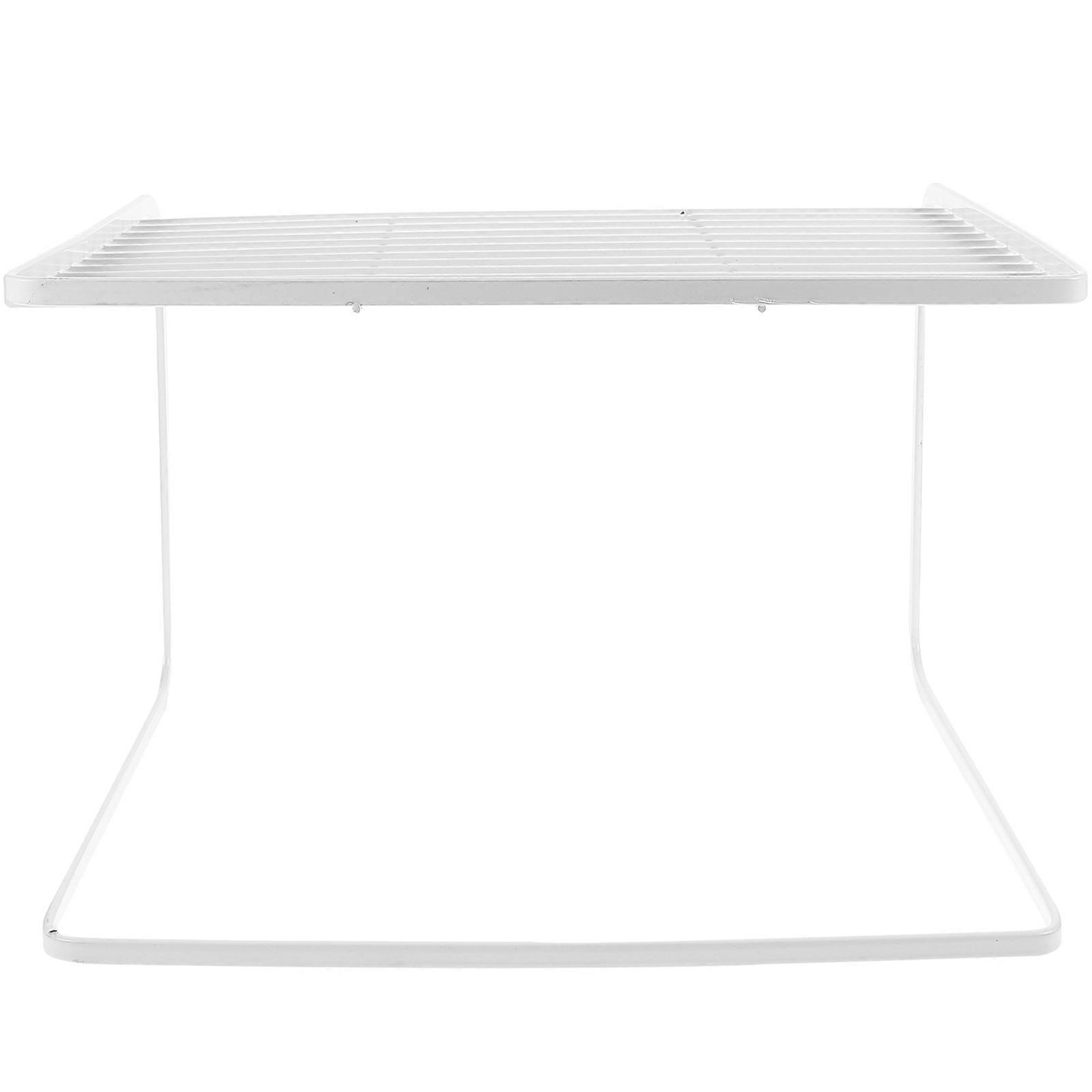 Sturdy Multi Layer Router Storage Rack for Home Tabletop Organization with Cable Management and Space Saving Design