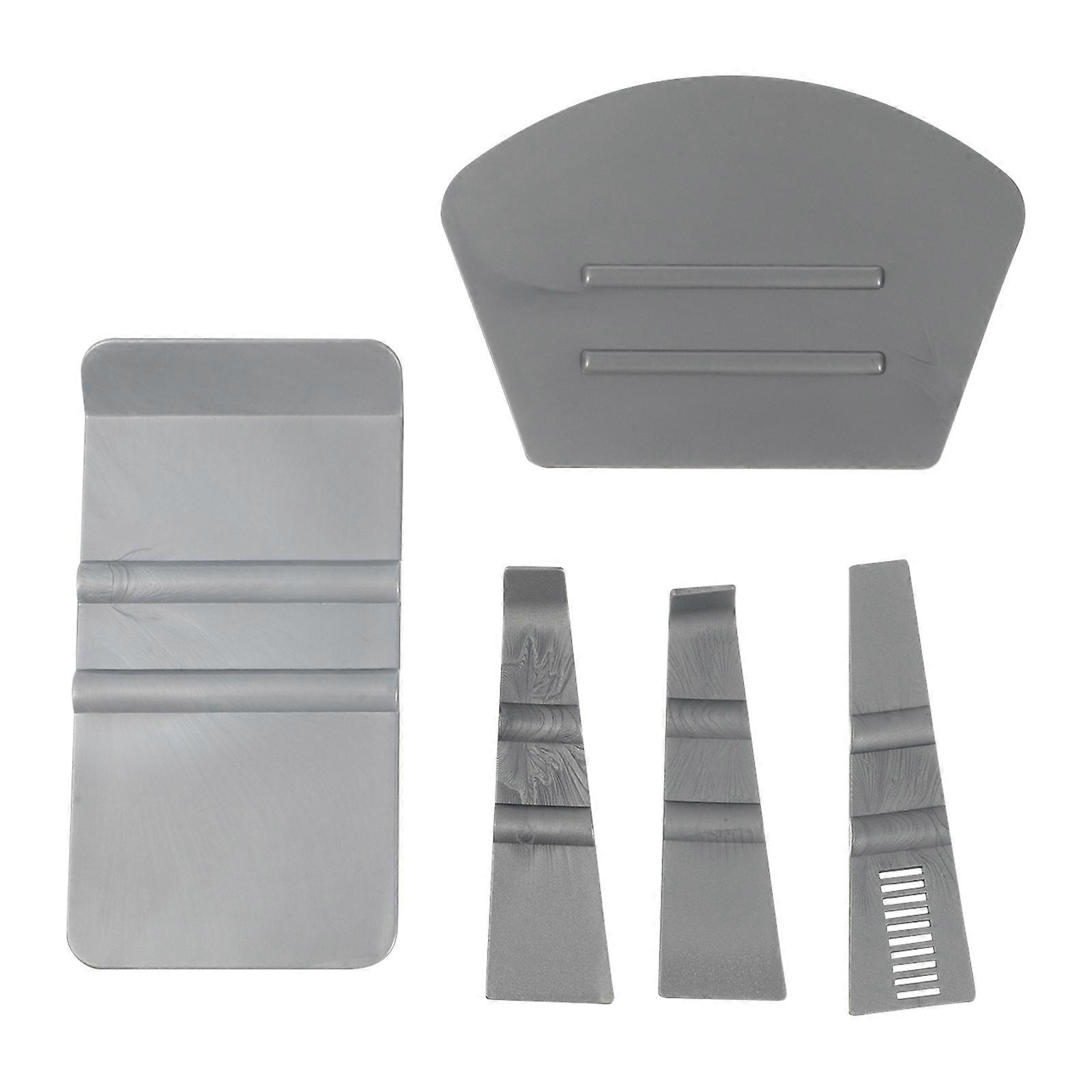 Professional Car Film Tool Set With Light Grey Squeegees For Smooth Smoothing During Vehicle 5 Pcs