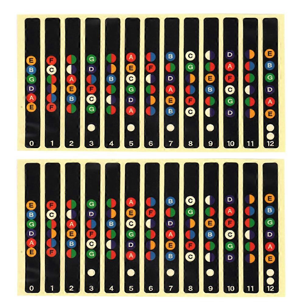 10pcs Fretboard Labels Stickers for Acoustic Electric Guitar – Durable, Removable Notes Map Decals for Fingerboard, Easy Installation