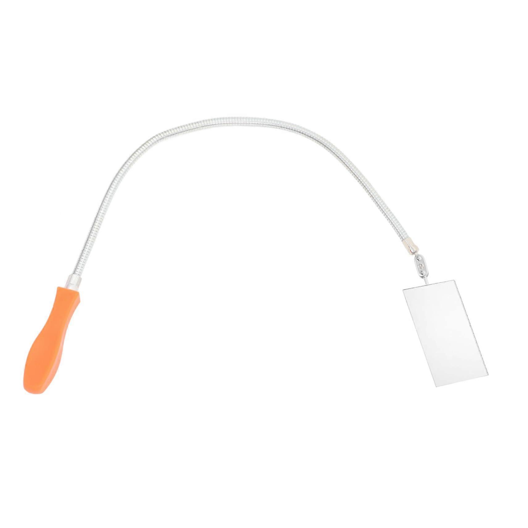 Inspection Mirror for Vehicles Flexible Reflective Mirror for Vehicle Checks in Tight Spaces Orange Color
