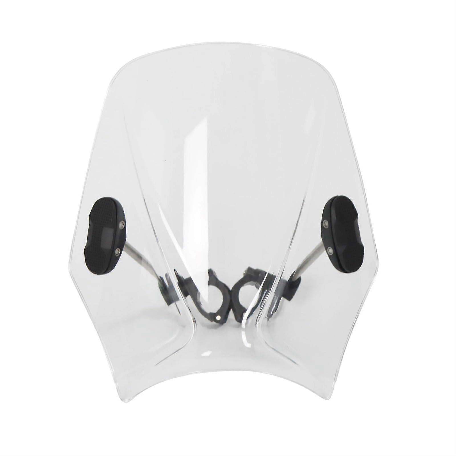 Wind Deflectors for Indian Scout Bobber 2018 and Scout 2015 Universal Motorcycles Windscreen Wind Deflector Retro Air Deflector (Clear)