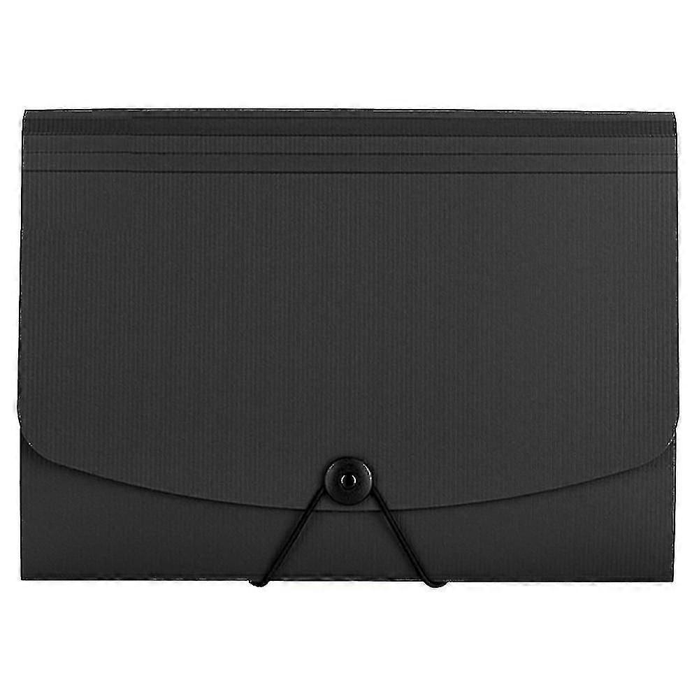 Expanding File With Flap And Cord Closure, Big Capacity File Folder