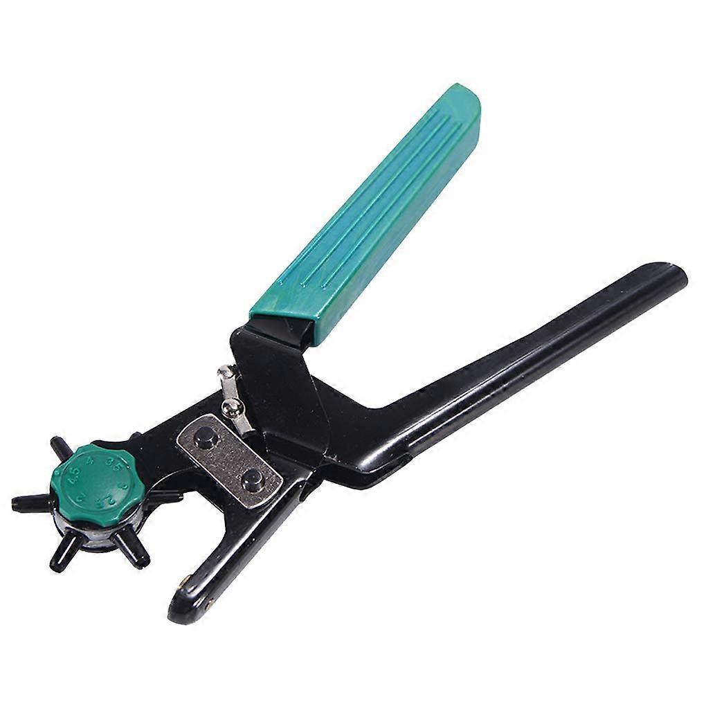 Punch Pliers for Leather, Revolving Punch Plate, Belt Hole Punch for Belt, Fabric, Leather