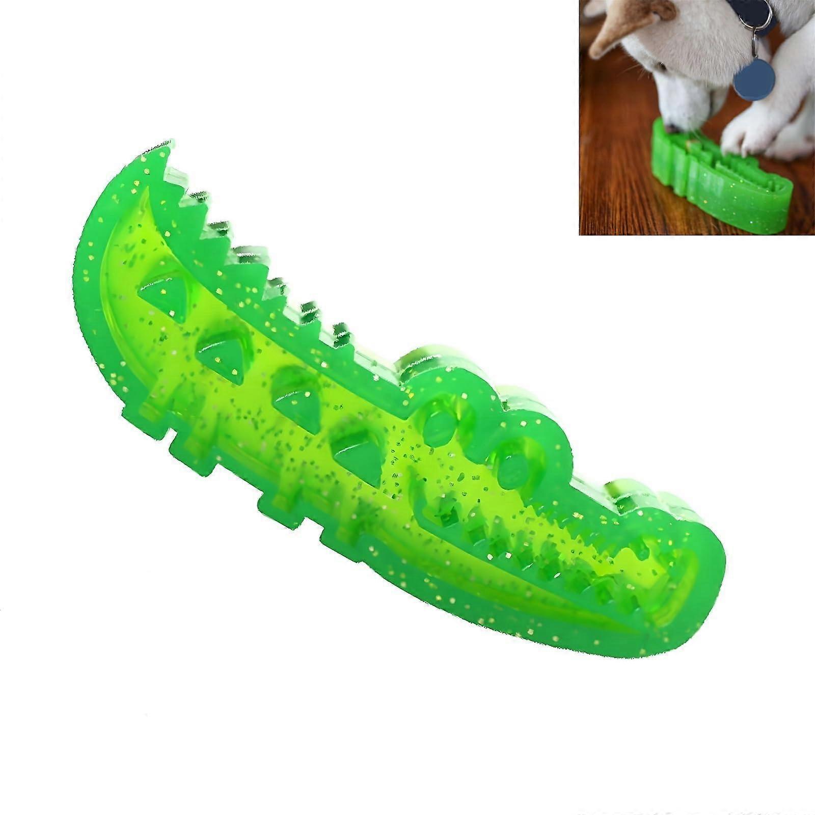 Slow Feed Chew and Fetch Crocodile Interactive Puzzle Toy Treat Dispensing Slow Feeder For Dogs Teeth Cleaning (1pc)