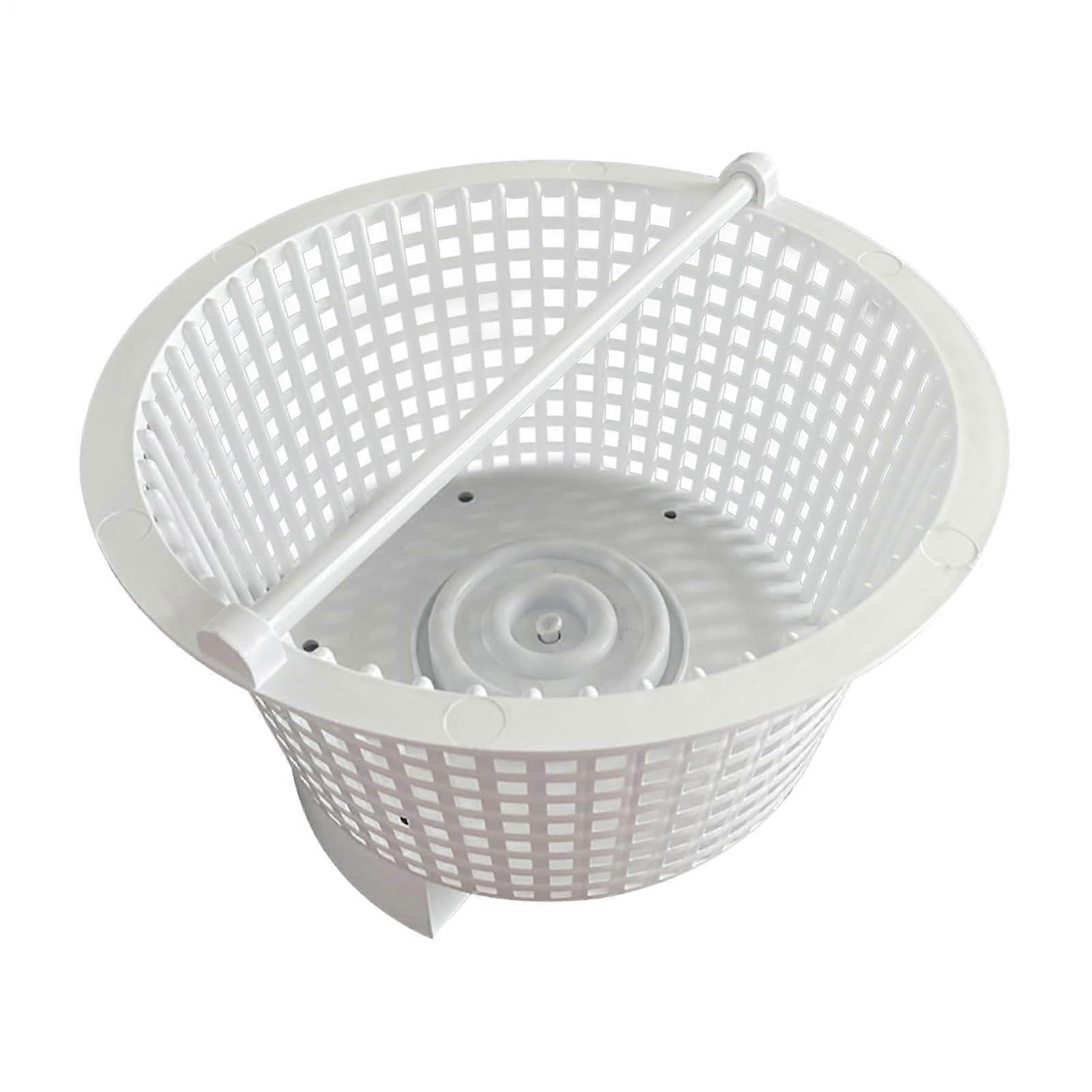Pool Filter Basket, Pool Skimmer Basket - Replacement Skimmer Net with Handle for Improved Cleaning Efficiency in Pools and Ponds