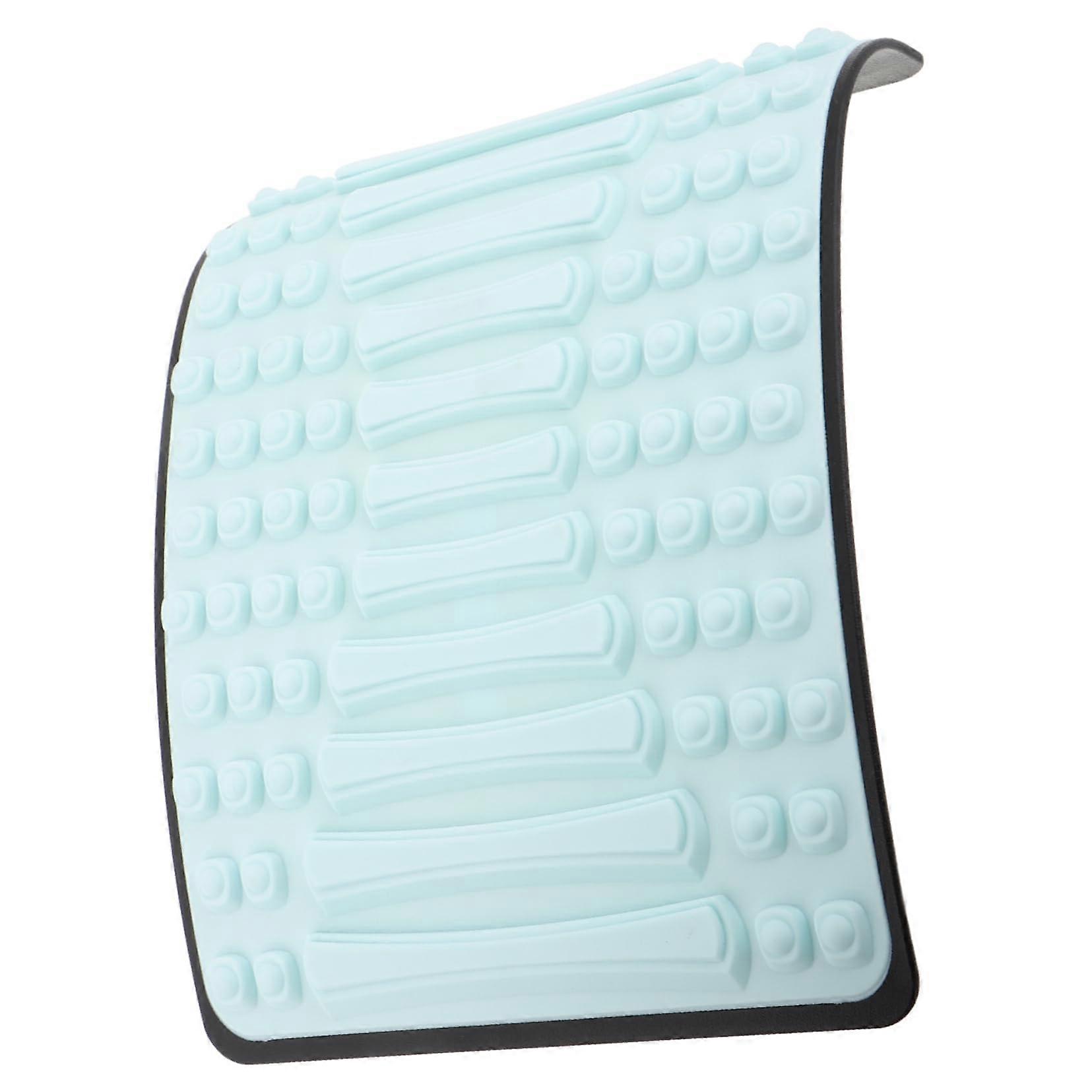 Lumbar Spine Stretcher for Yoga and Gym Device for Home and Office Use Alleviates Lower Back Pressure Soft Gel Surface