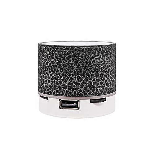 Crackle Audio Mini Speaker Card Small Steel Subwoofer Wireless Led Lighting Mini Bluetooth one size Black Ref: 6372