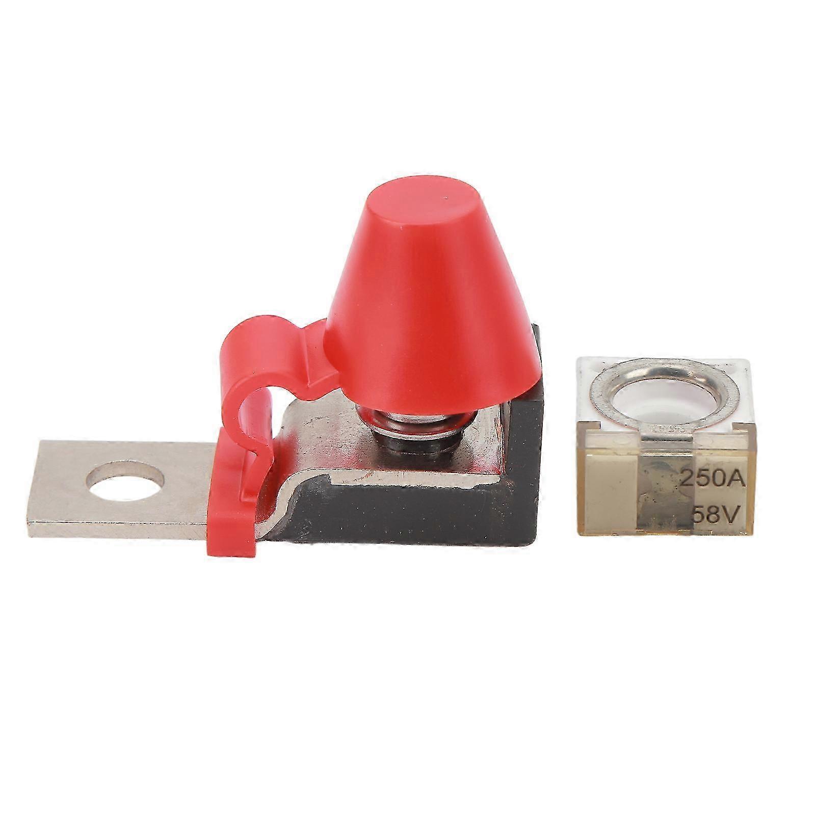 Kit de bloco de fusíveis de terminal 58V com pino único M8 para várias baterias Ignição Barco Caminhão RV Veículos de construção 250A SZRH A-DS