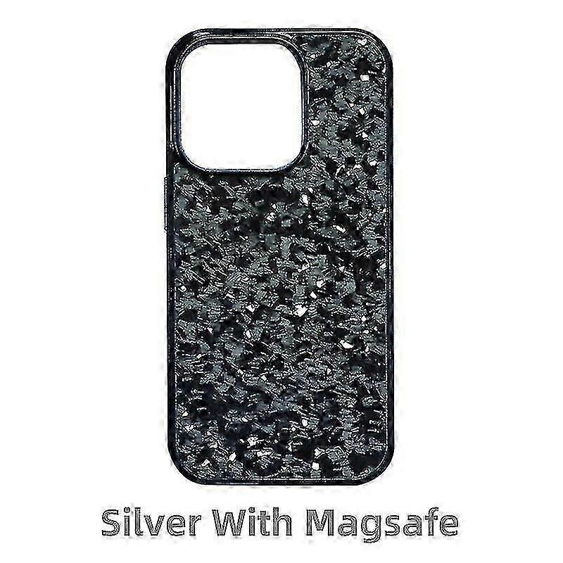 MagSafe Gloss Carbon Fiber TPU Case for iPhone 13 Pro Max and 12 Pro, Anti-Fall Design