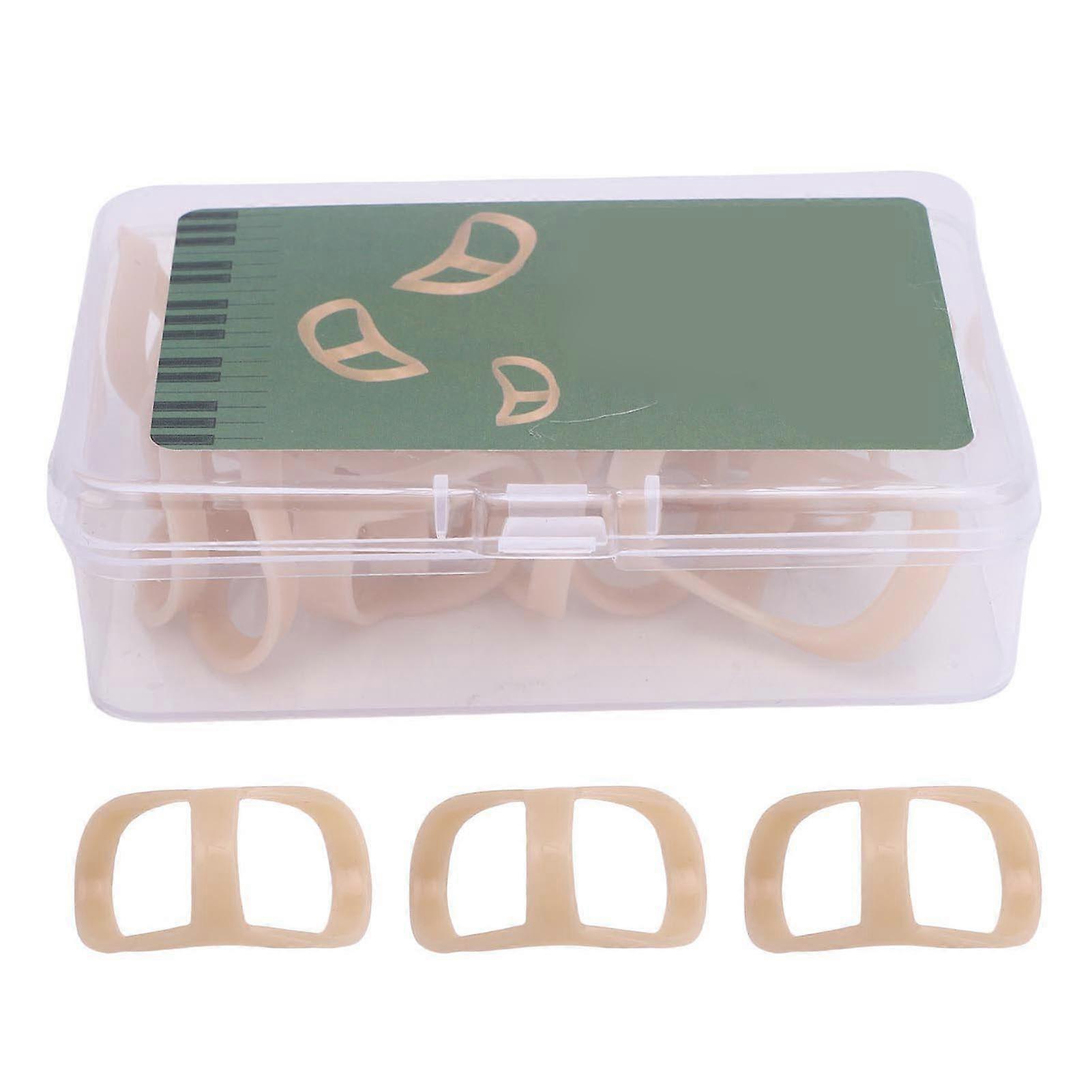12PCS Oval Finger Splint PP Portable Finger Joint Brace Support for Piano Guzheng Pipa Guitar Player