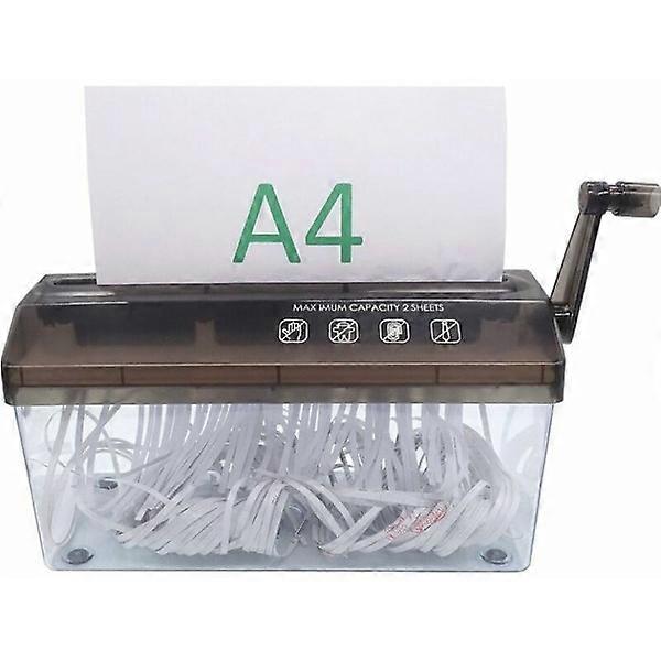 A4 Paper Shredder - Portable Manual Document Shredder for Office
