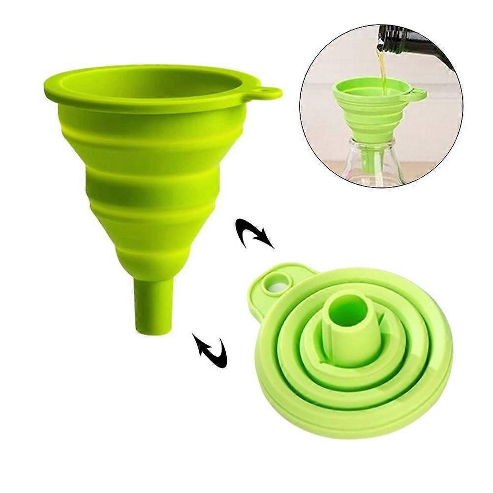 Collapsible Funnel Portable Silicon Kitchen Funnel Cooking Kitchen Gadgets