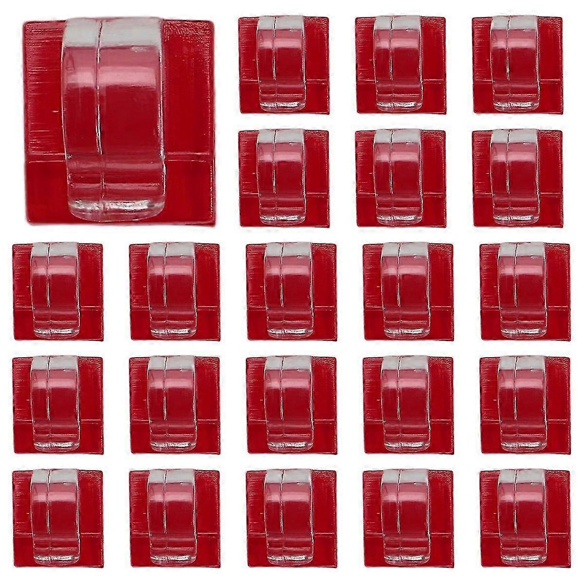 30 Pack Outdoor String Lights Clips with Waterproof Adhesive Back