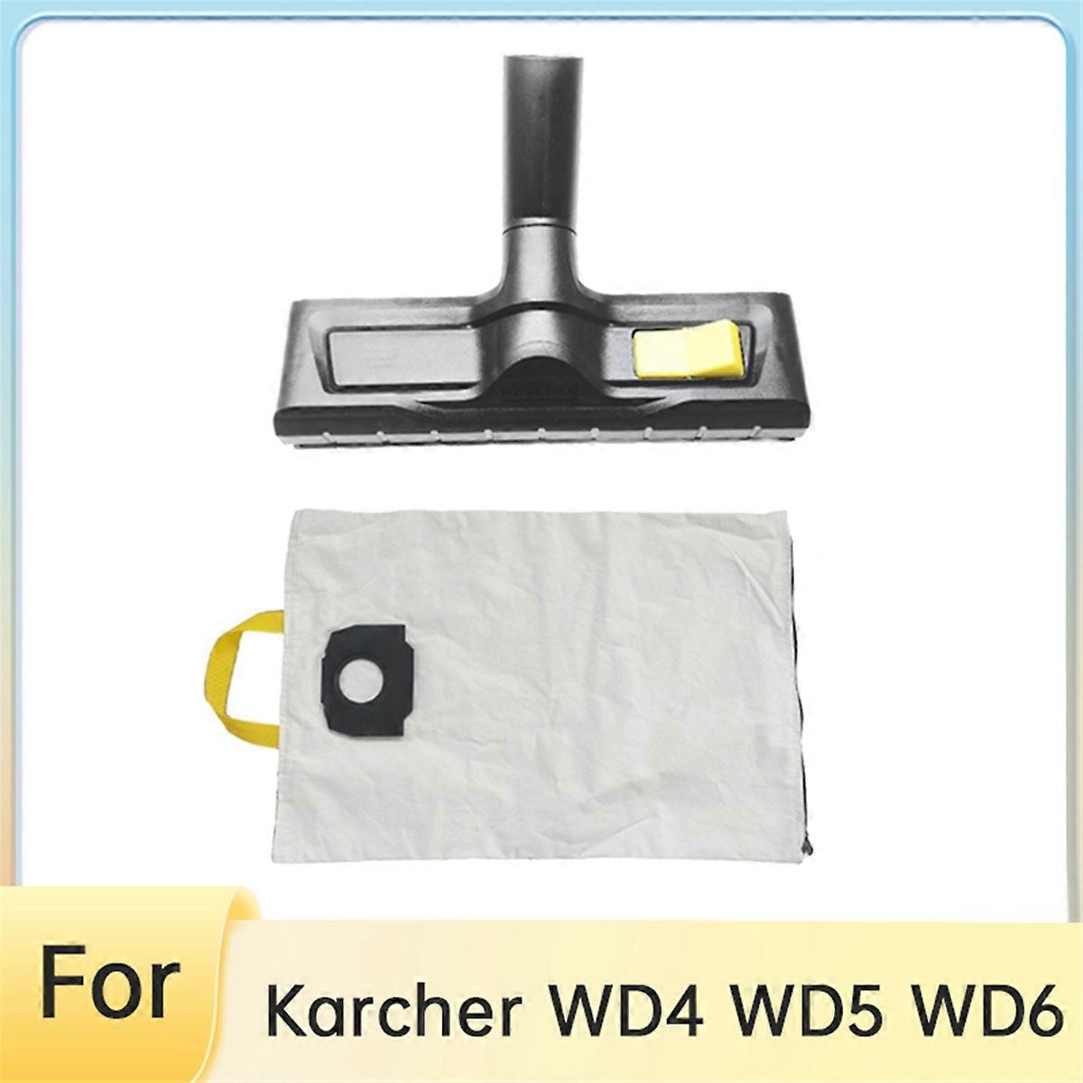 For WD4 WD5 WD6 Floor Brush Cloth Bag Replaceable Switchable Wet/Dry Nozzle Floor Brush Head Attachment A