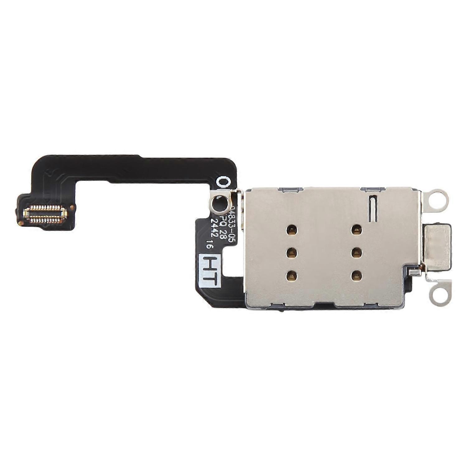 For iPhone 16 Plus Dual SIM Card Holder Socket with Cable