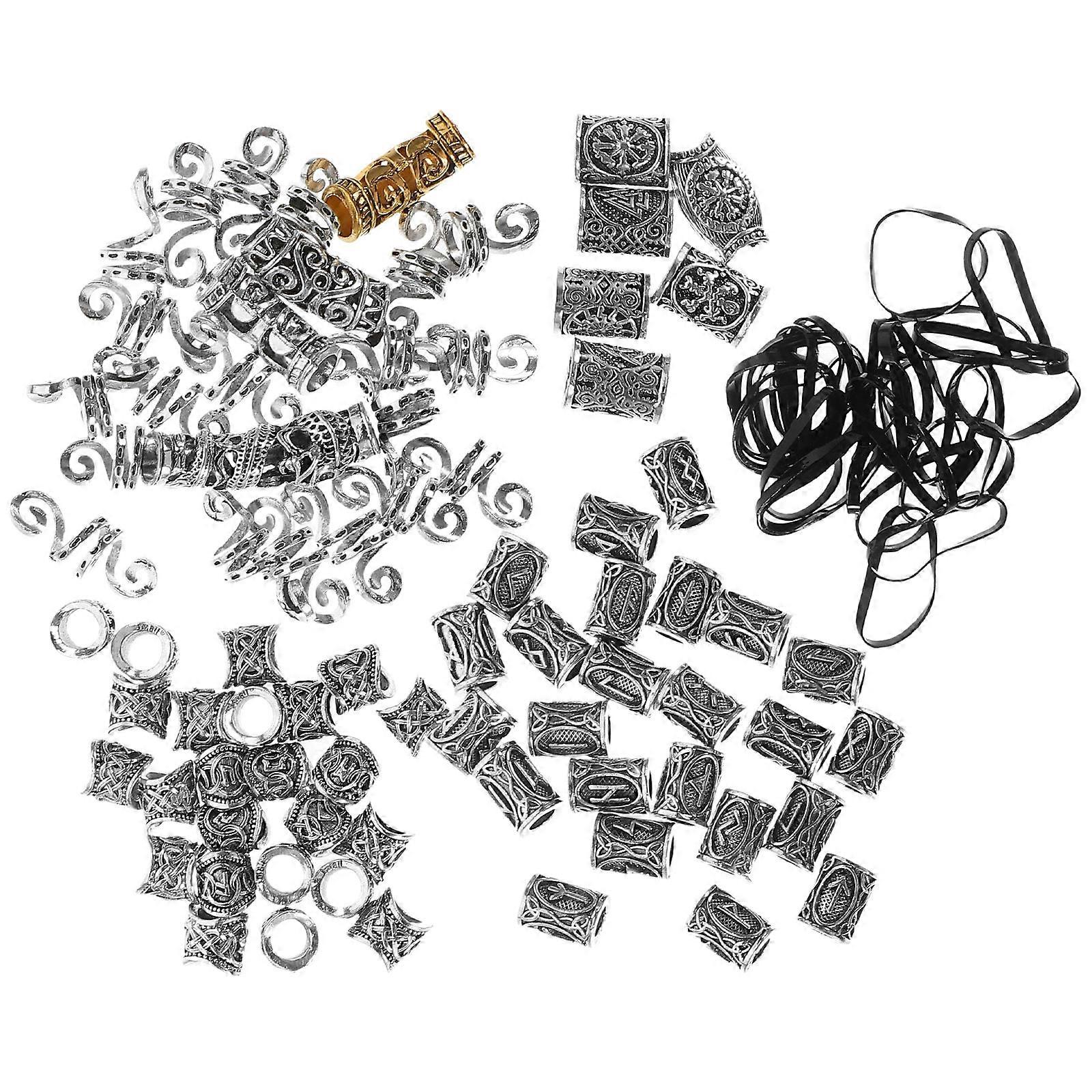Viking Beard Rune Bracelet Jewelry Making Supplies 1Set Assorted Color