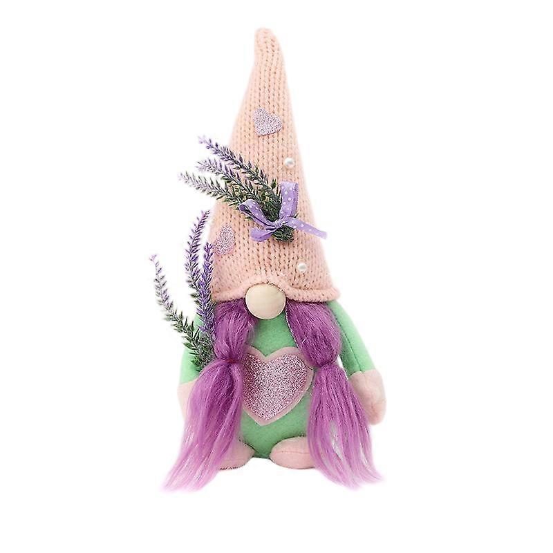 Doll with lavender Rudolph elements, suitable for multi-scene placement