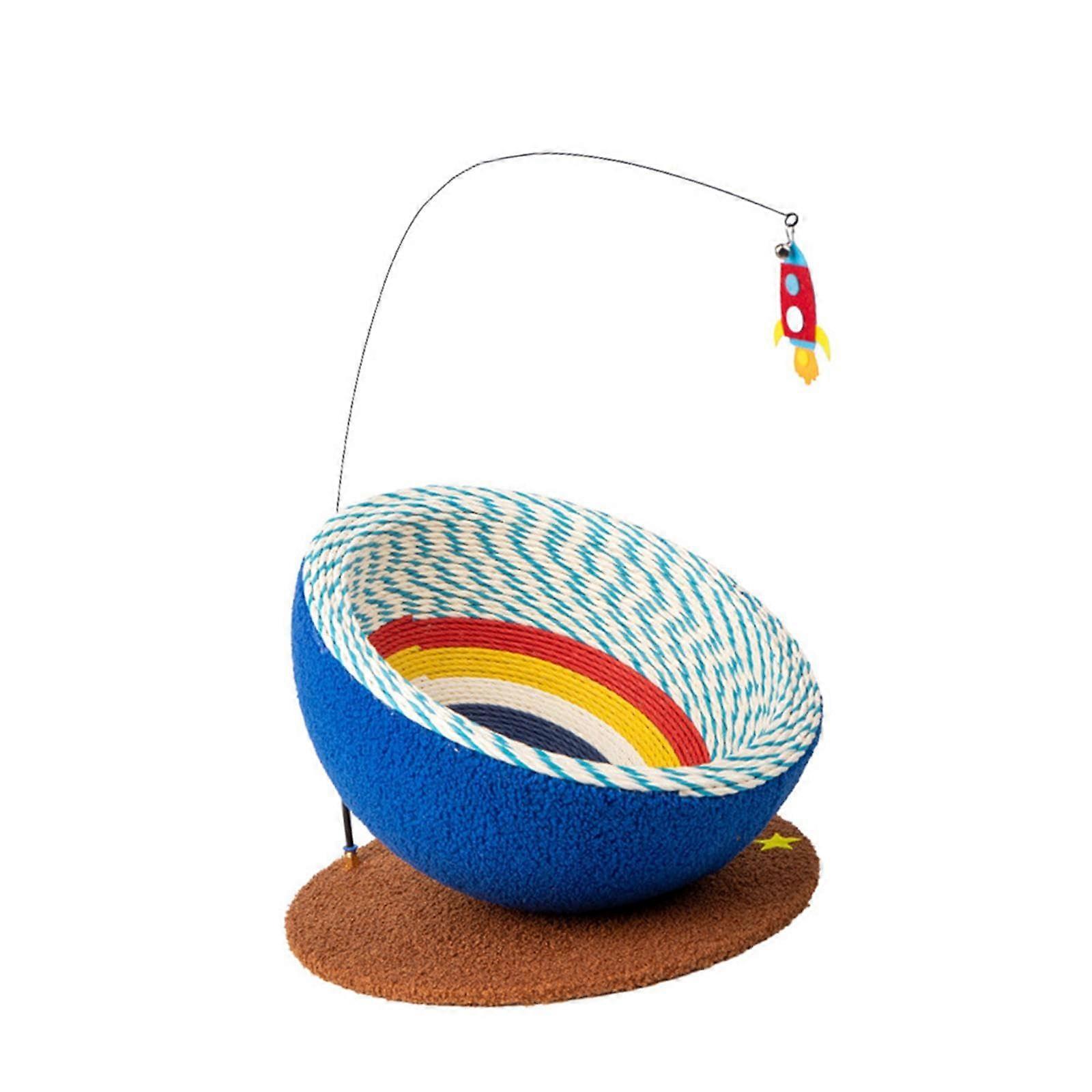 Cat Scratch Board With Toy Ball For Claw Training And Resting For Cats