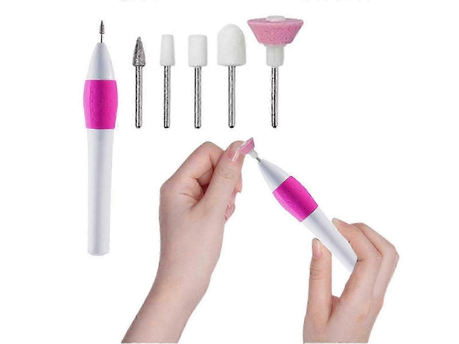 2Pcs Battery Powered Nail Drill Nail Polisher