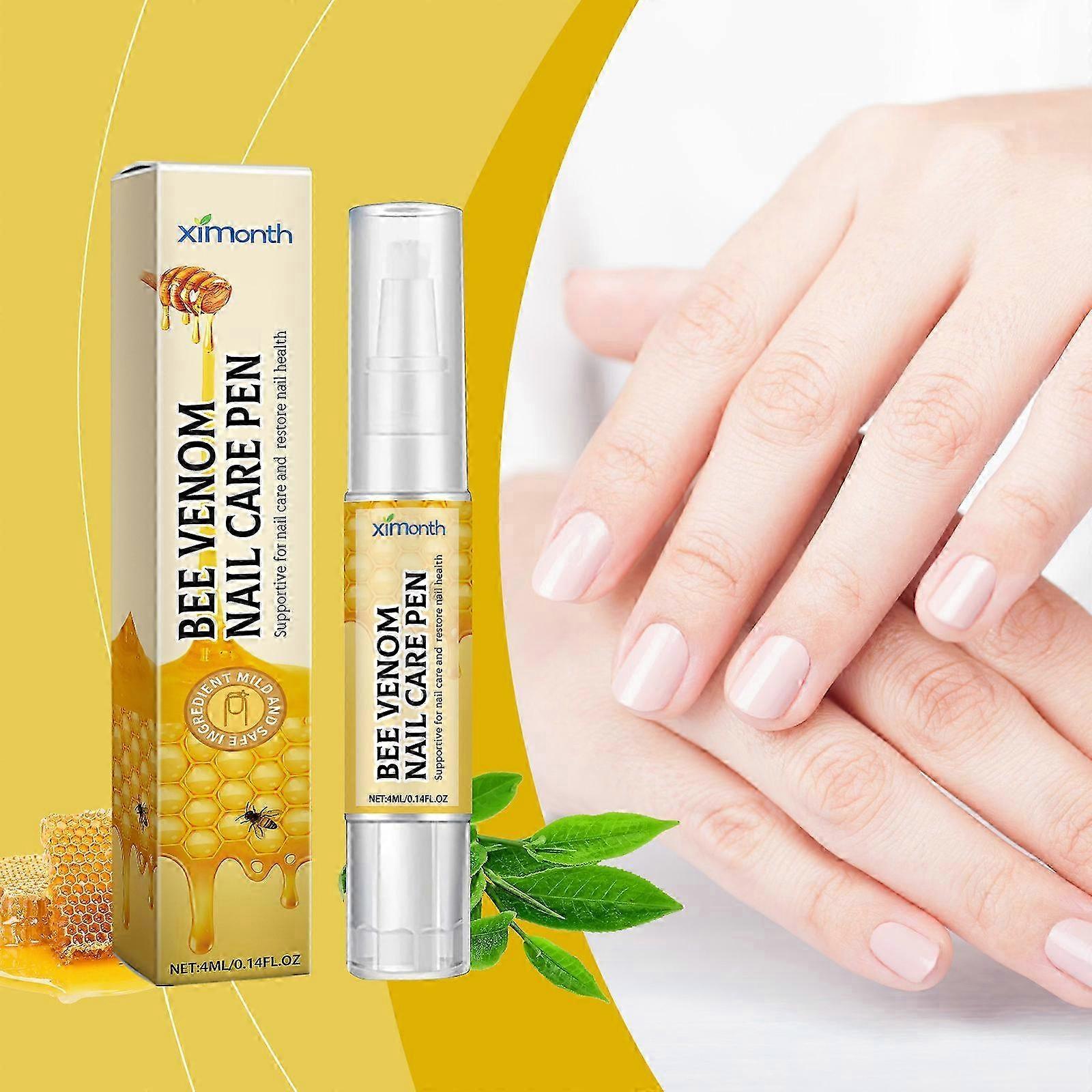 Bee Venom Nail Care Pen, 4ml Nail Treatment Pen for Nail Fungus Infection, for Nourished Fingernails and Toenails