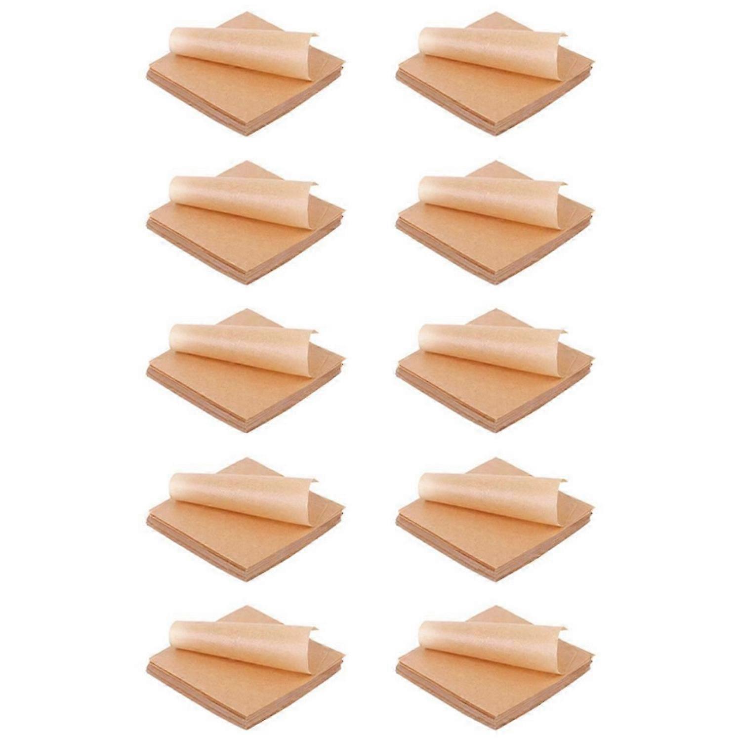 500 قطعة ورقة زبدة ورقة الخبز ، بوصة غير لاصقة ، للتغليف