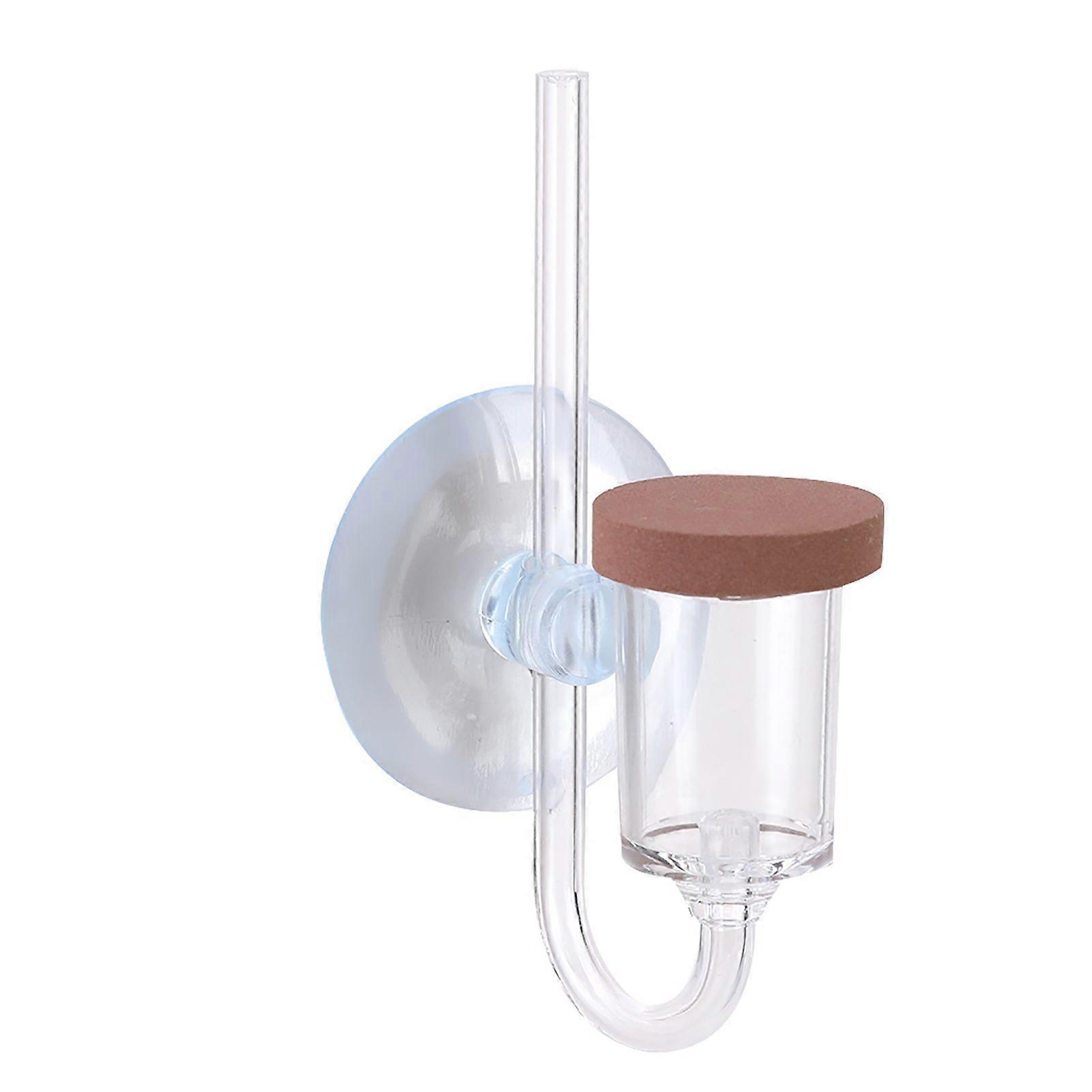 Acrylic Aquarium Carbon Dioxide Transparent Bubble Counter Refiner Fish Tank Water Plants CO2 Atomizer DiffuserL