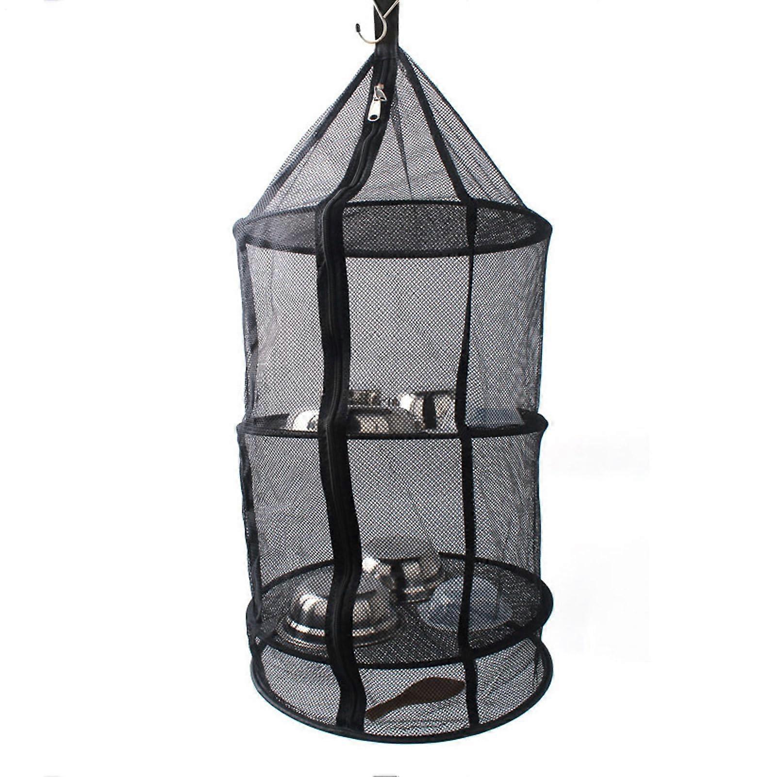 Mesh Drying Rack Zippered Laundry Drying Net For Camping, Apartment, Homesteaders, Boat Galley, Culinary