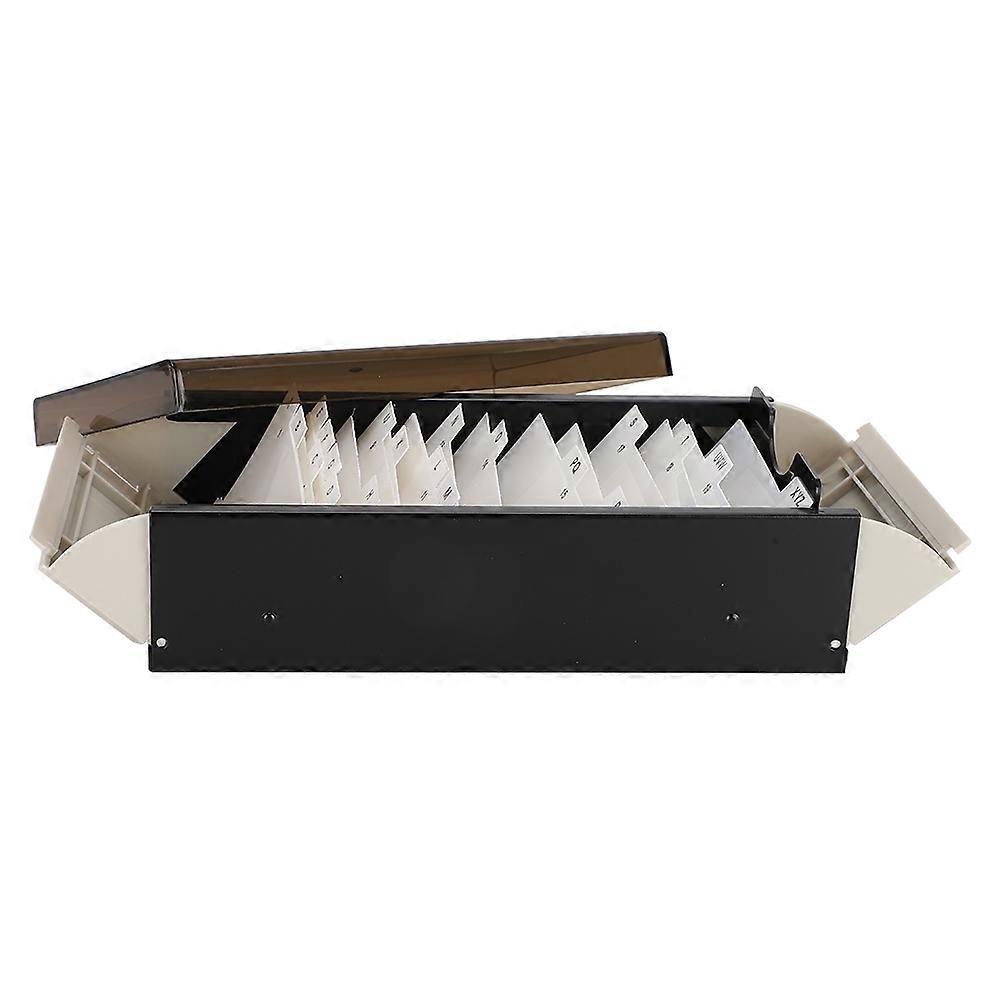 Porte-cartes de visite grande capacité, boîte de rangement pour cartes de visite, étui organisateur pour bureau