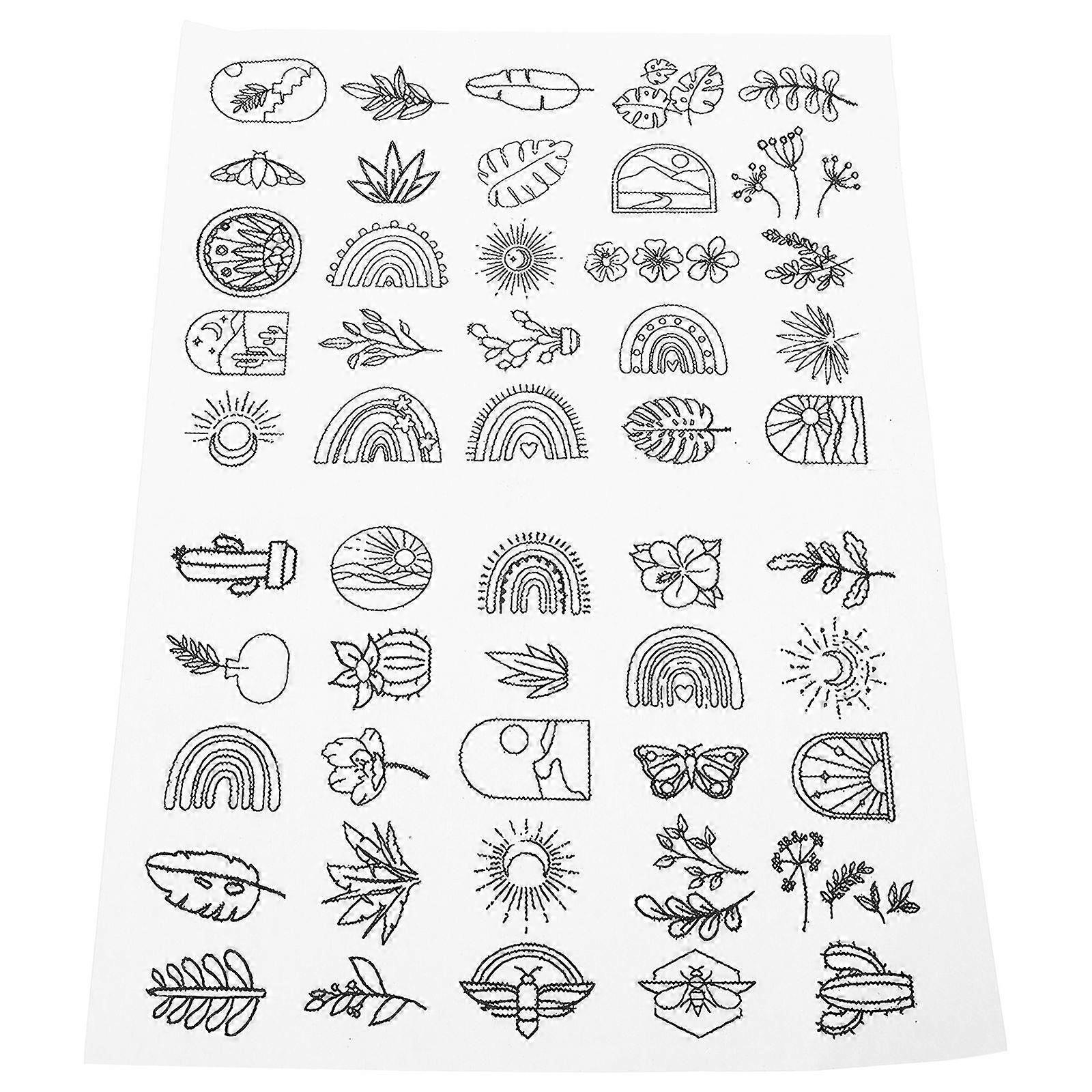 Embroidery Backing Water Soluble Sheet for Baseball Caps Multi Paper Embroidery Support 1Pack