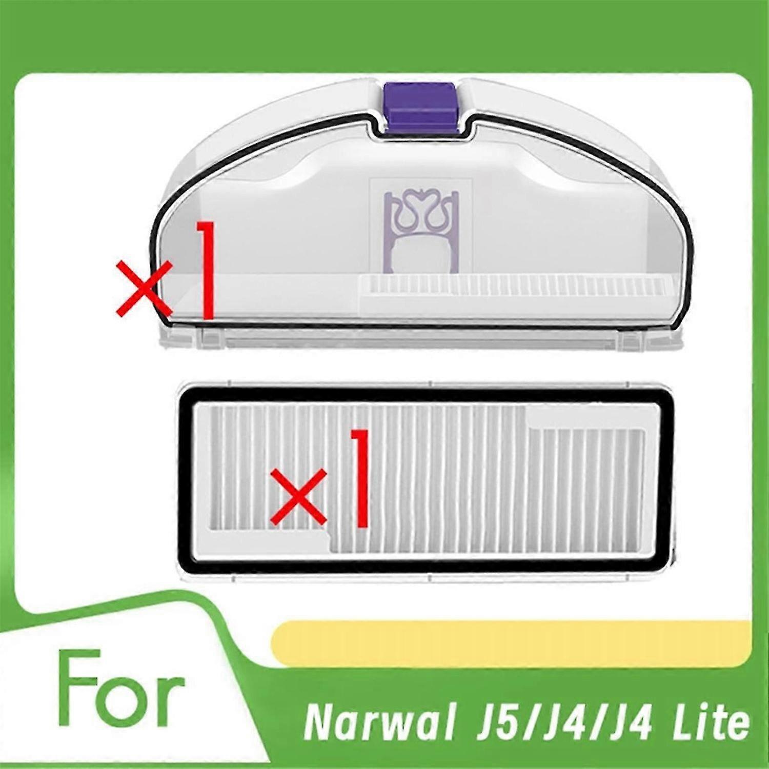 For Narwal Dust Box with 1 Filter Robot Vacuum Cleaner Accessories