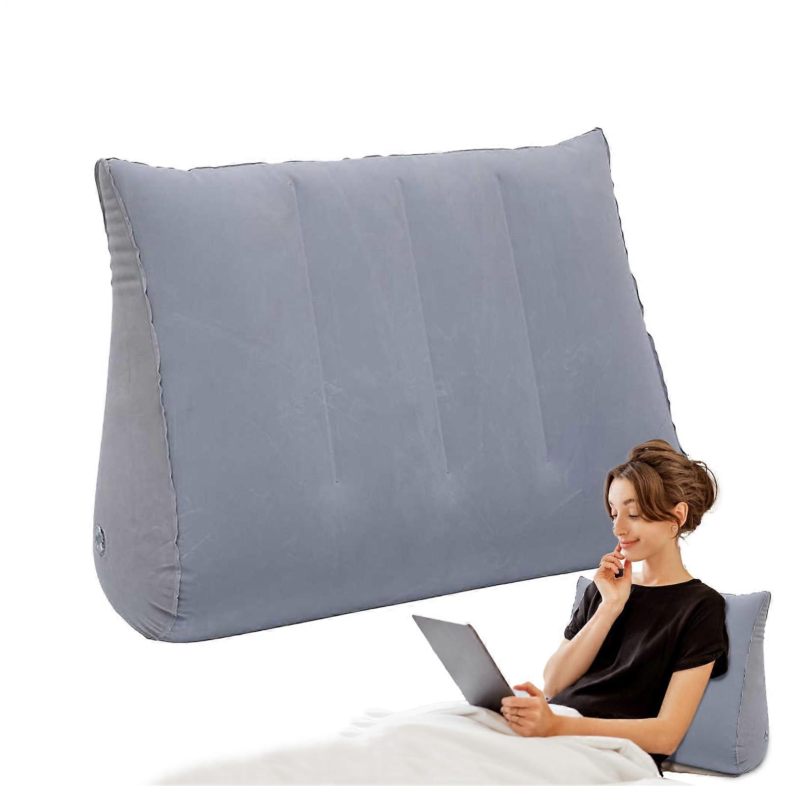 AntiGastric Reflux Pillow Inflatable Back Support Pillow For Sleeping Reading Pregnancy Reflux And Sitting Position Grey