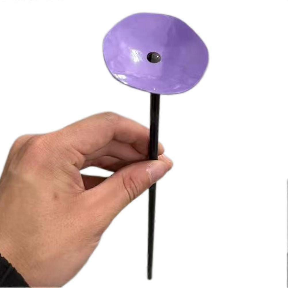 Mini Bee Watering Station Poppy Flower Stakes Hummingbird & Pollinator Drinker, Outdoor Garden Hive Decor