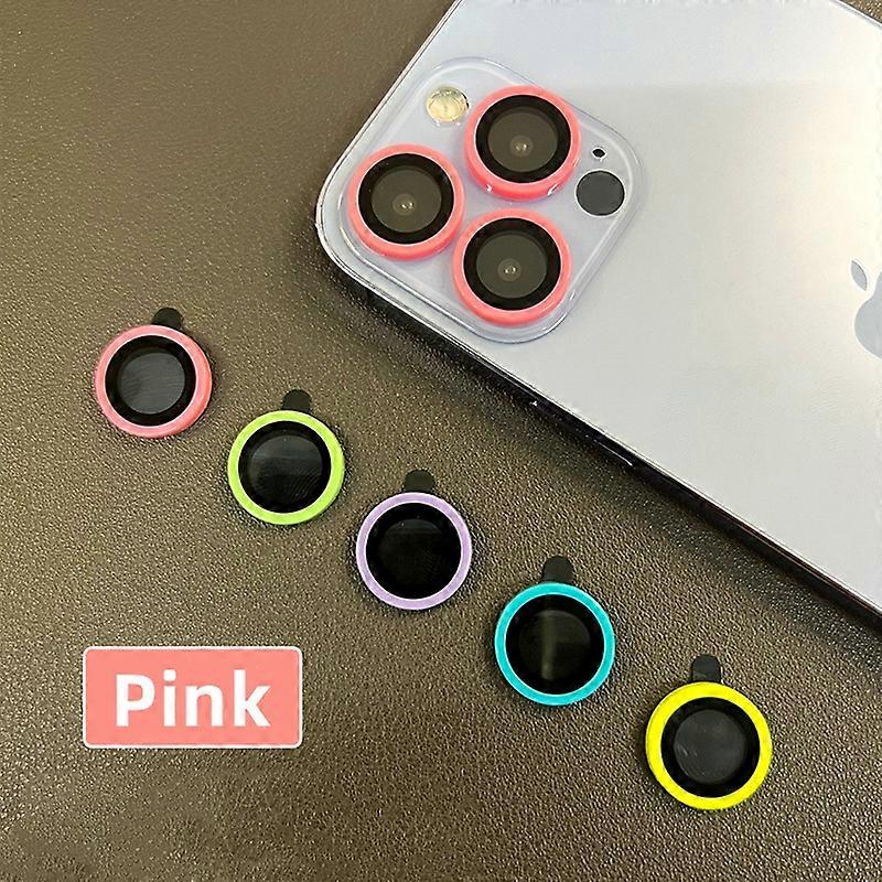 Luminous Ceramic Camera Protector Film For iPhone 16 14 13 12 11 15 Pro Max Plus 13 mini Lens Ring Tempered Glass Glowing Cap
