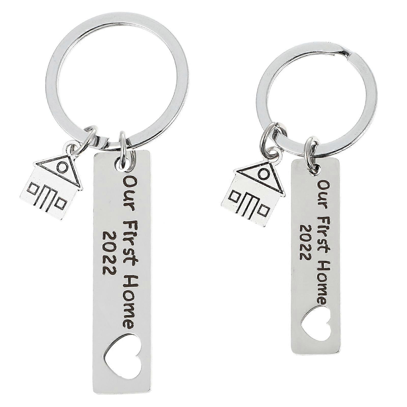 New Home Keychain Stainless Steel Key Chain for 1Set Purse Charm
