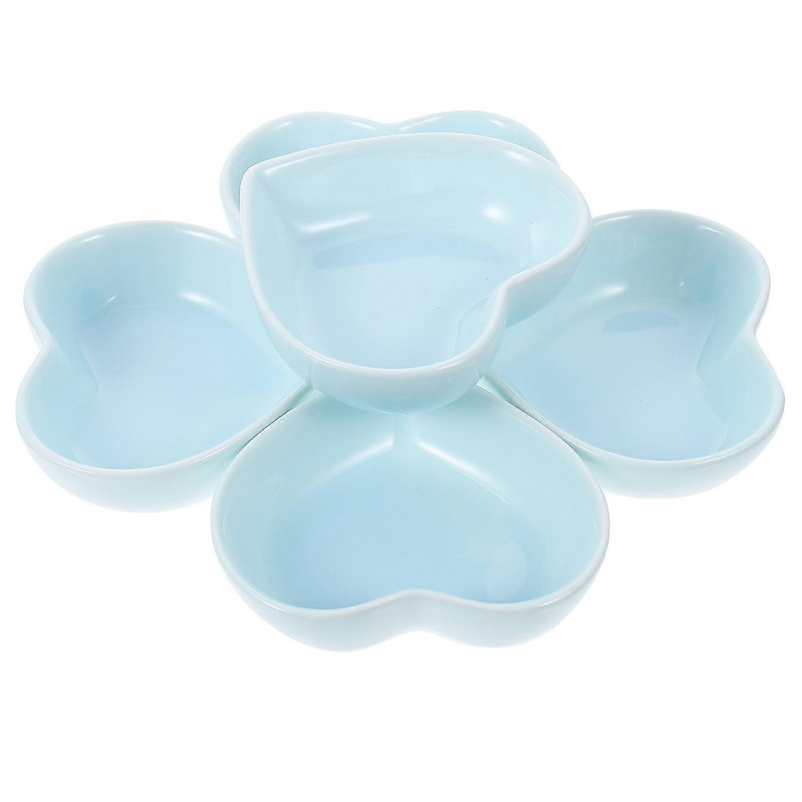 Japanese Style Ceramic Sauce Dishes for Condiment 6Pcs Blue