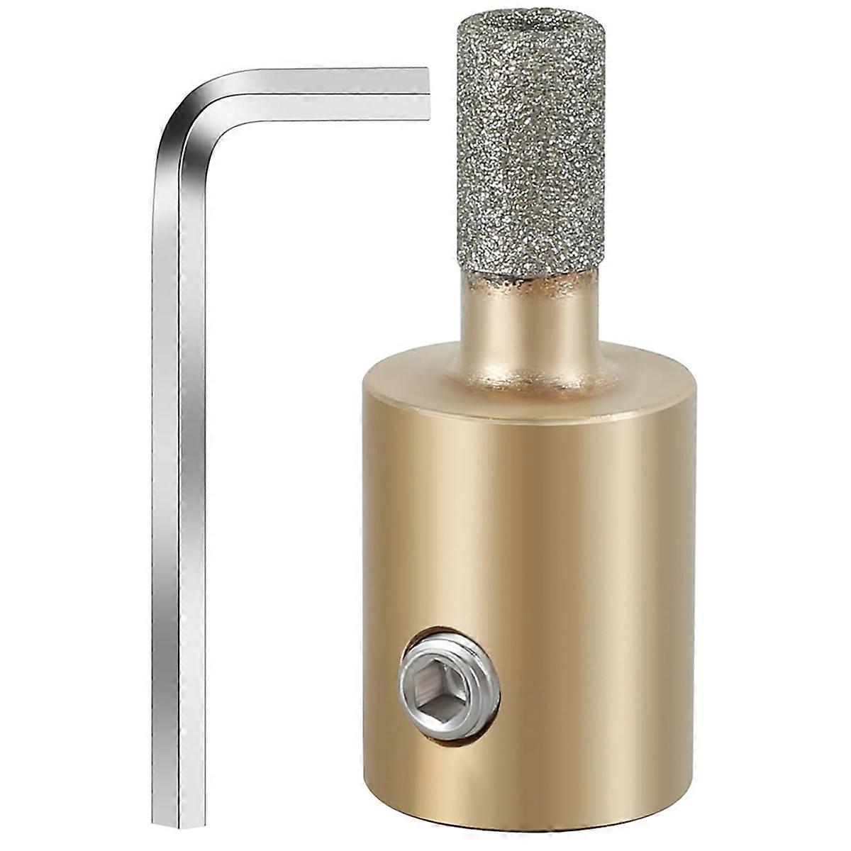 Glass Grinder Bits with Hex Wrench, (1/4 Inch)