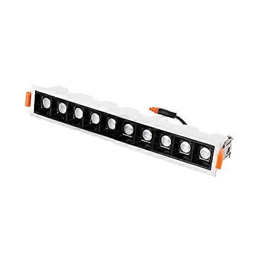 LED Ceiling Spotlights Rectangular White Indoor Flush Mount Light 86-265V Hardwired Not Dimmable AC Fittings