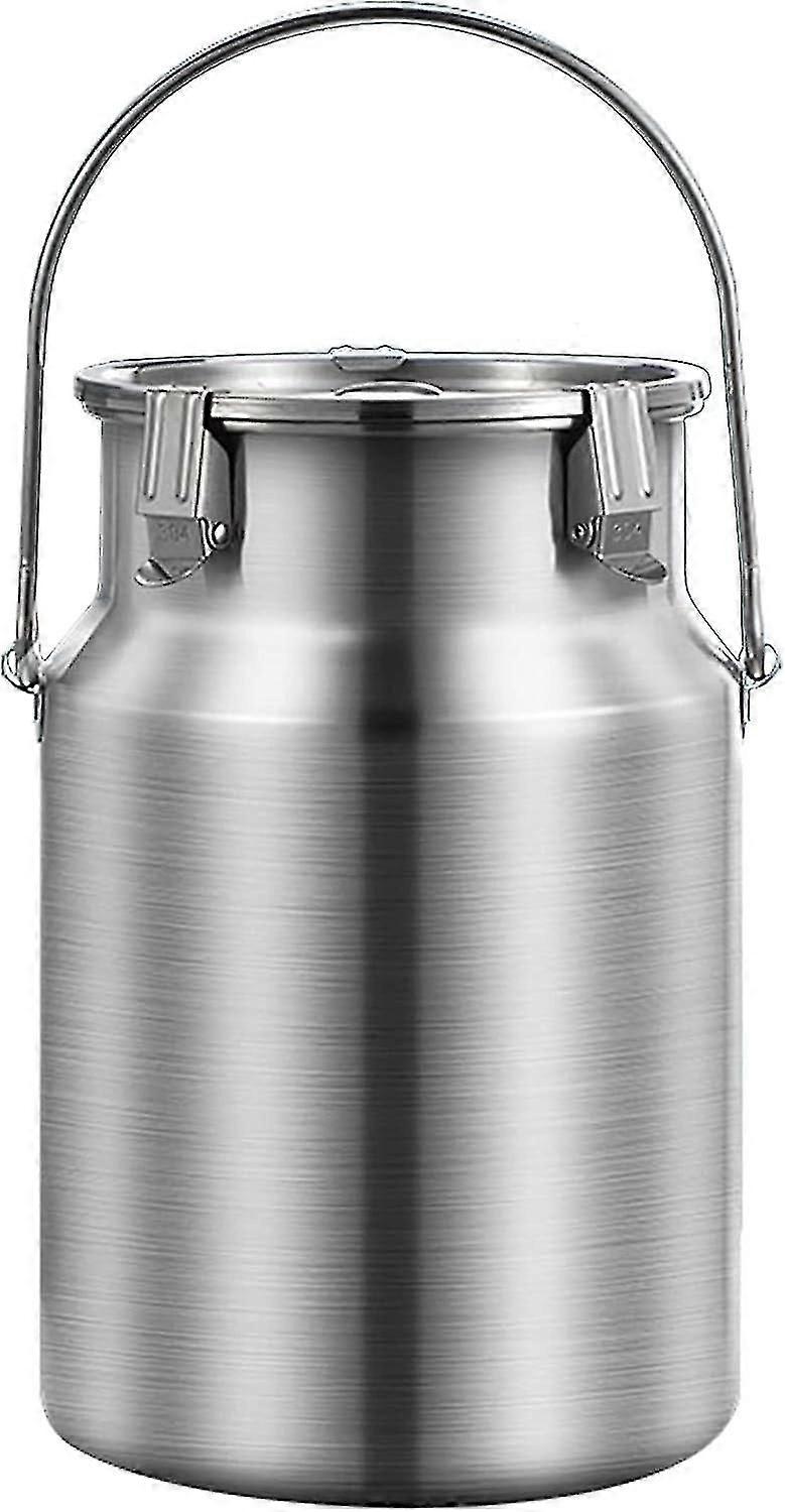Bidon de lait 10L en acier inoxydable 304 avec couvercle scellé et poignée unique