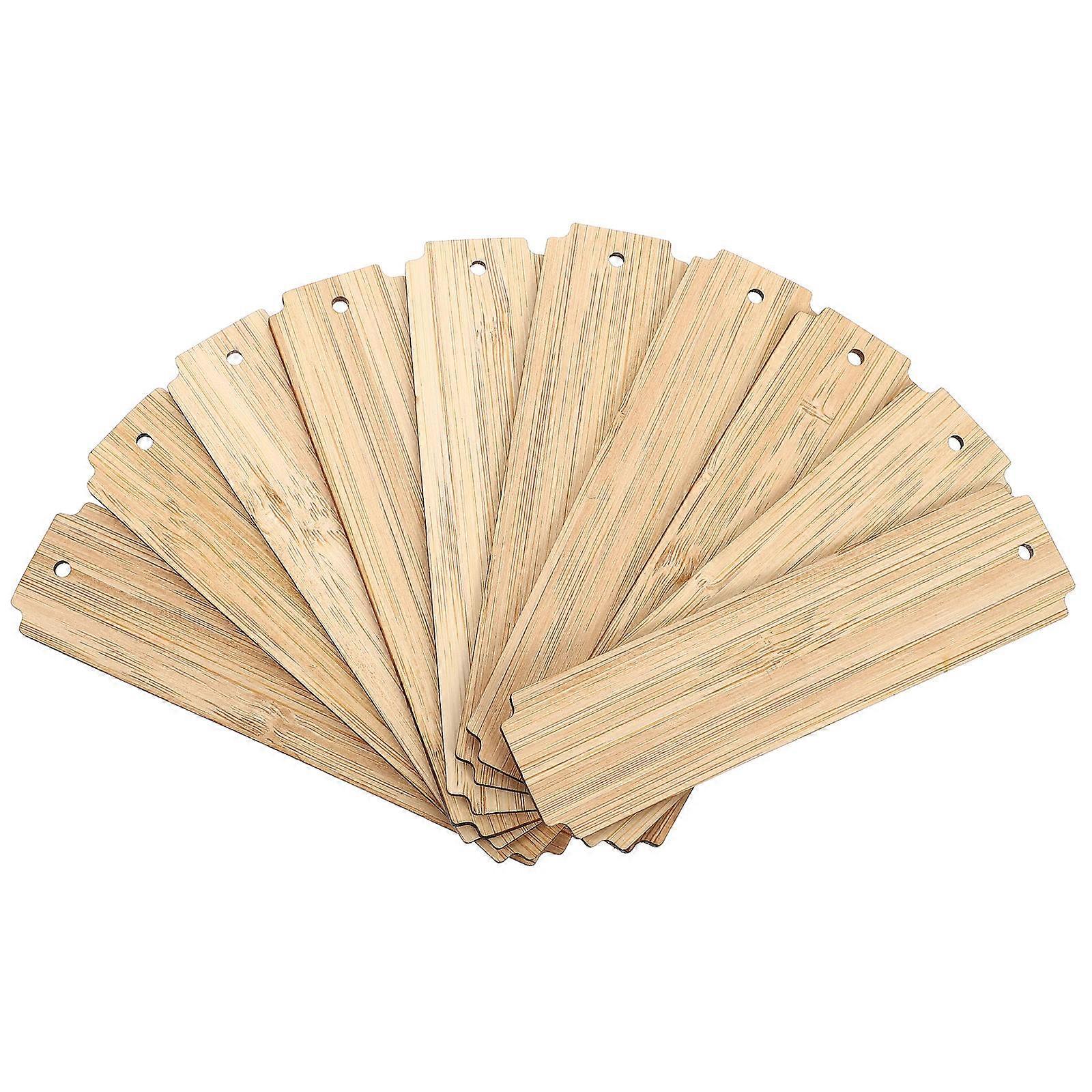 Wooden Blank Bookmarks for Craft and Reading 50Pcs
