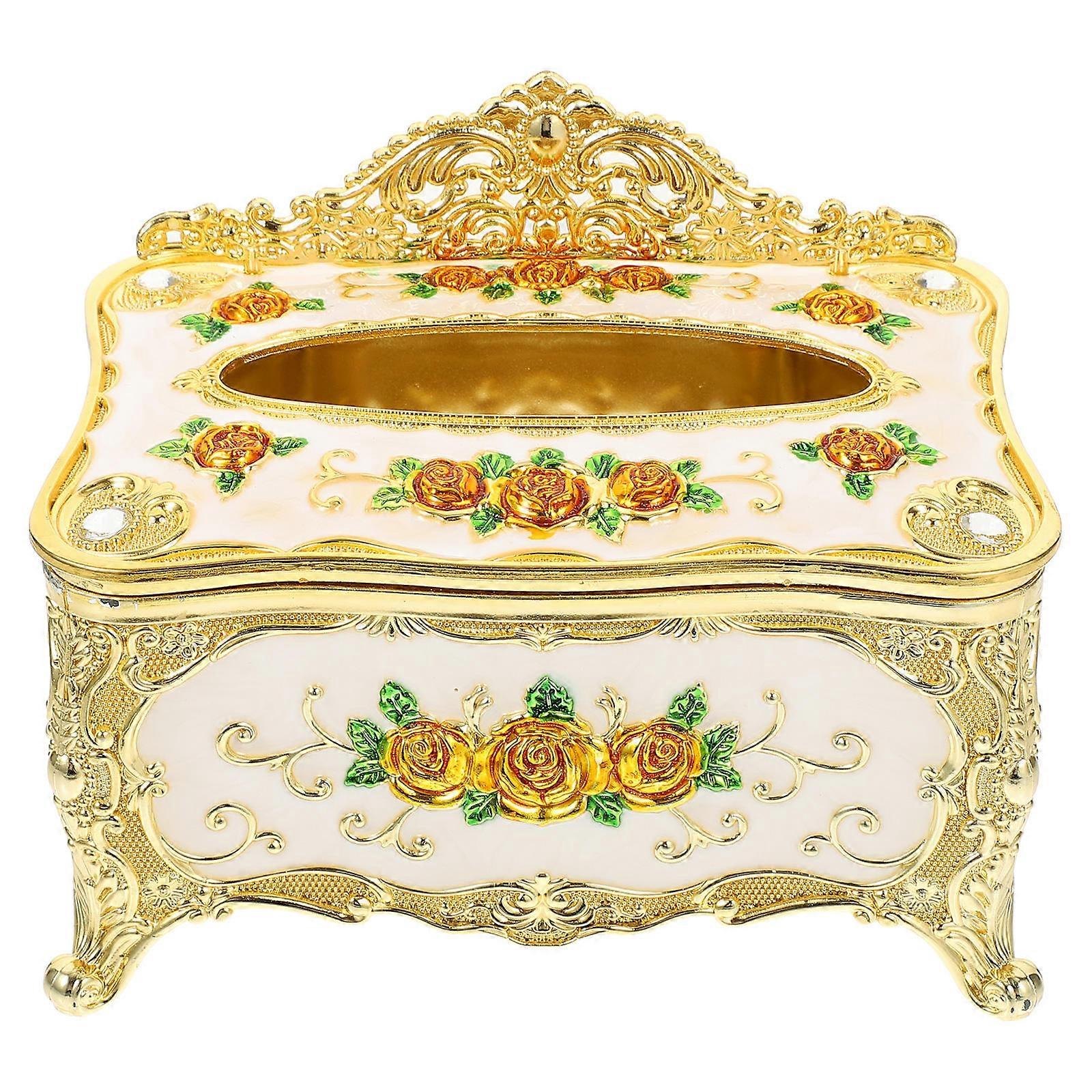 Delicate Tissue Box for Home Use 4Pcs European Style Household Napkin