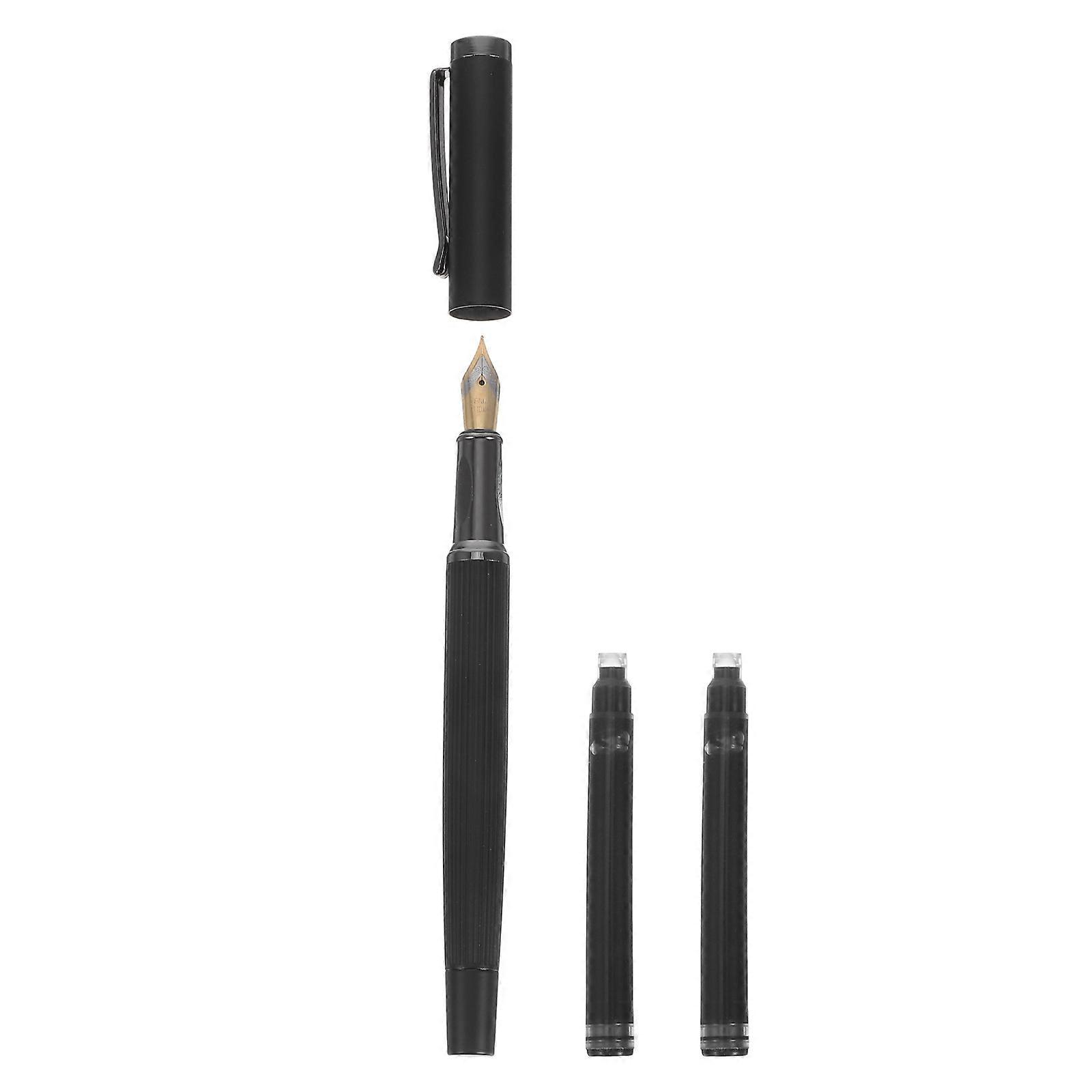 Fine Nib Calligraphy Fountain Pen for Writing Black Ink 4Pcs Set