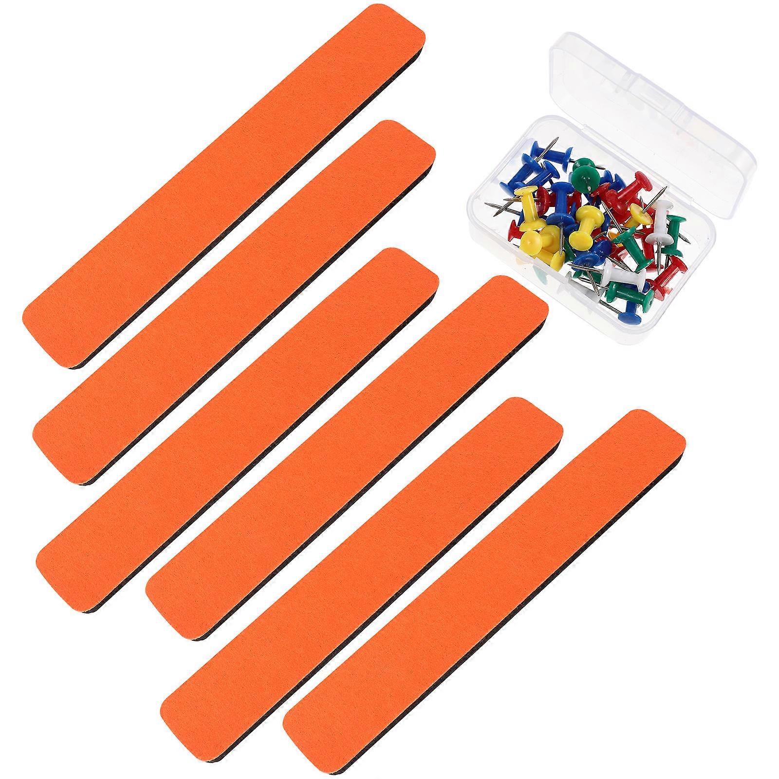 Bulletin Board Strips For Wall Felt Bulletin Board For Wall Reminder Tool Orange Strips 6 Strips