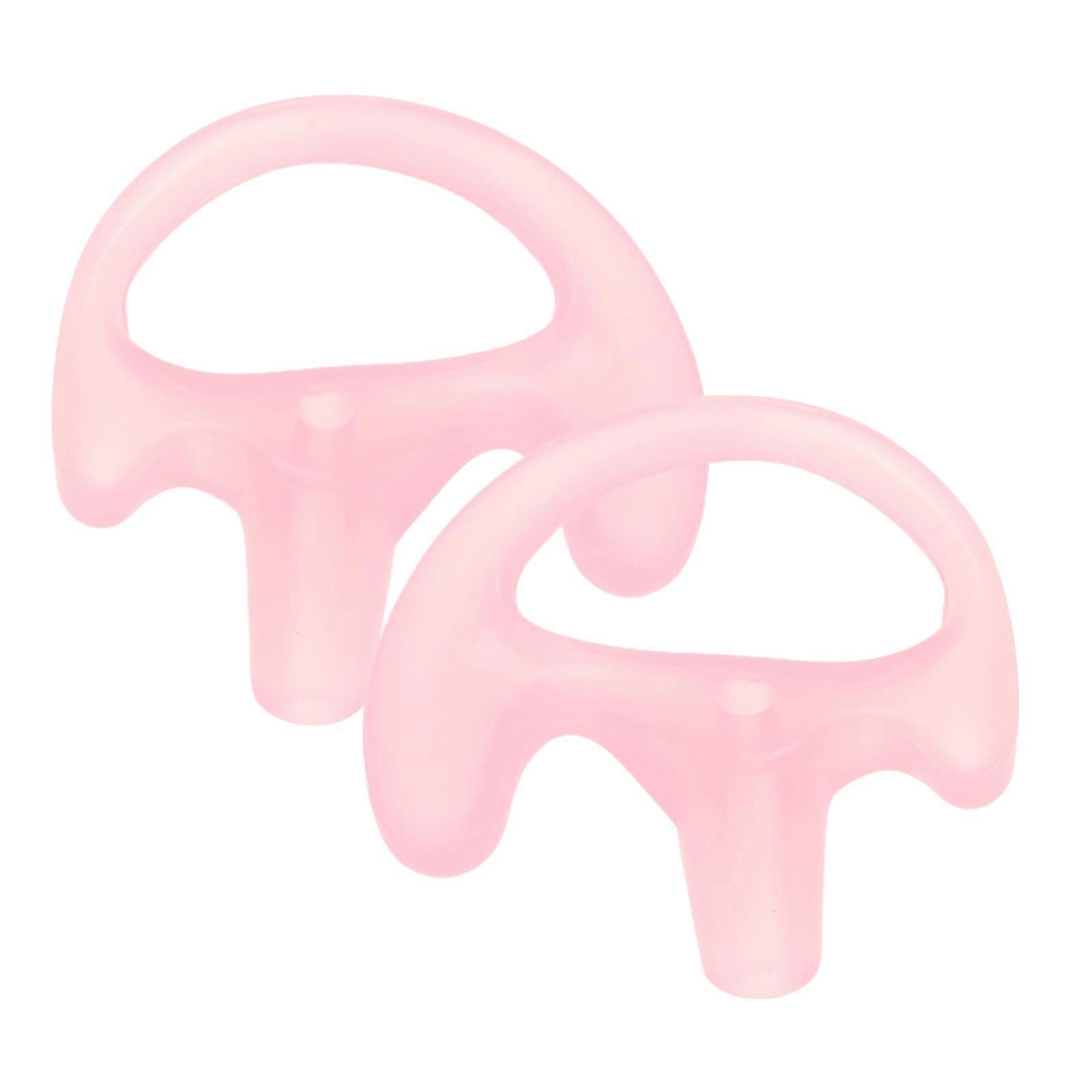 1 Pair of Flexible Silicone Ear Protective Ear Plugs for Communication Daily Use in Pink