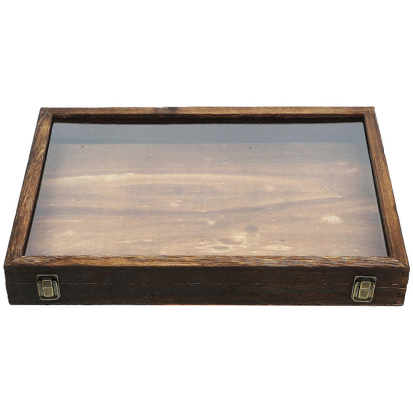 Wood Insect Showcase for Butterfly Specimen 2Pcs with