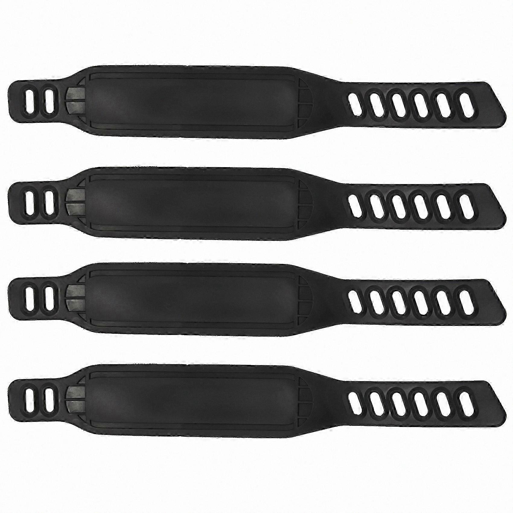 Exercise Bike Pedal Straps - Adjustable 4-Pack for Secure Fit on Stationary Cycles