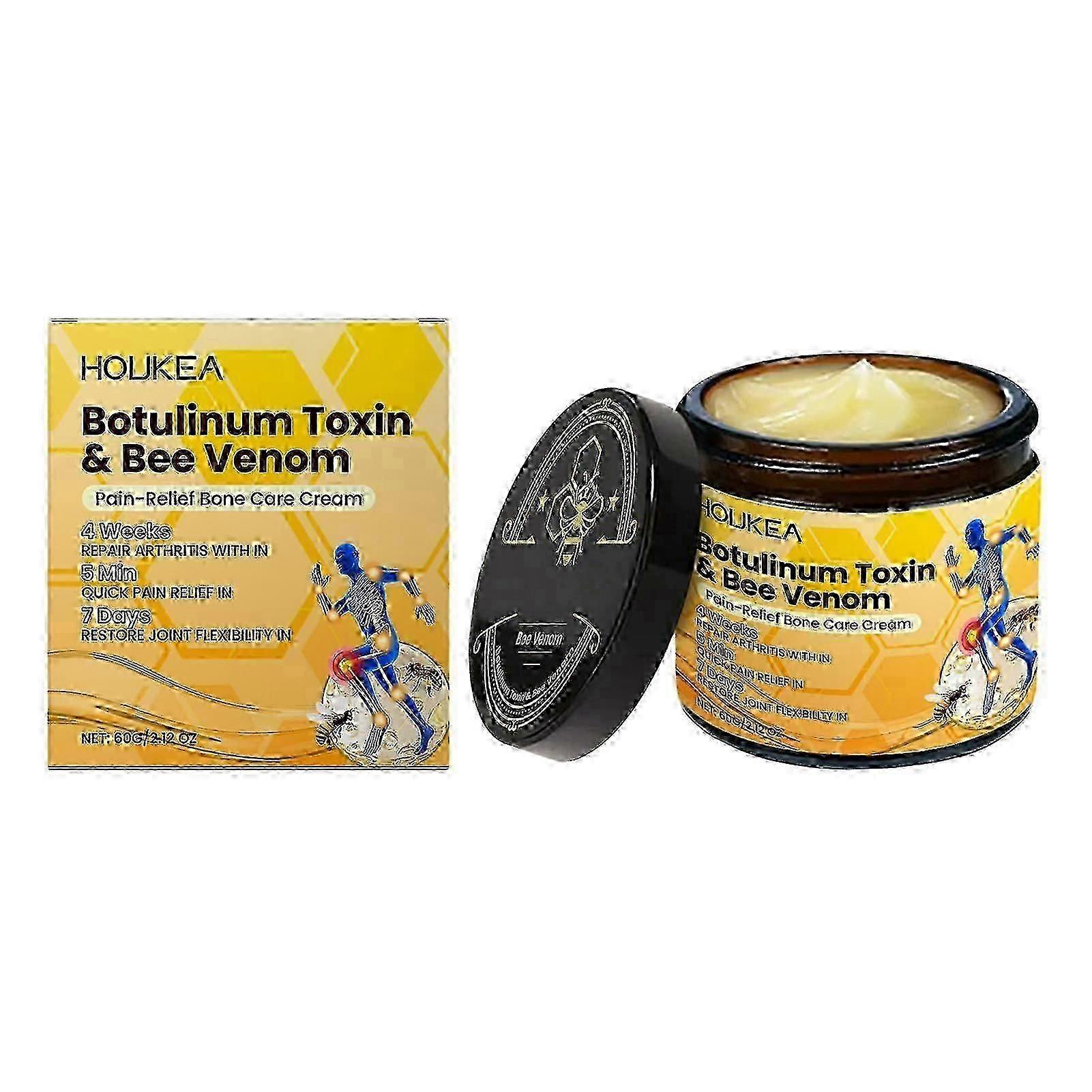 Bi-giftkräm för smärtlindring, milda ingredienser smärtlindrande massagekräm, för händer, fötter, muskler